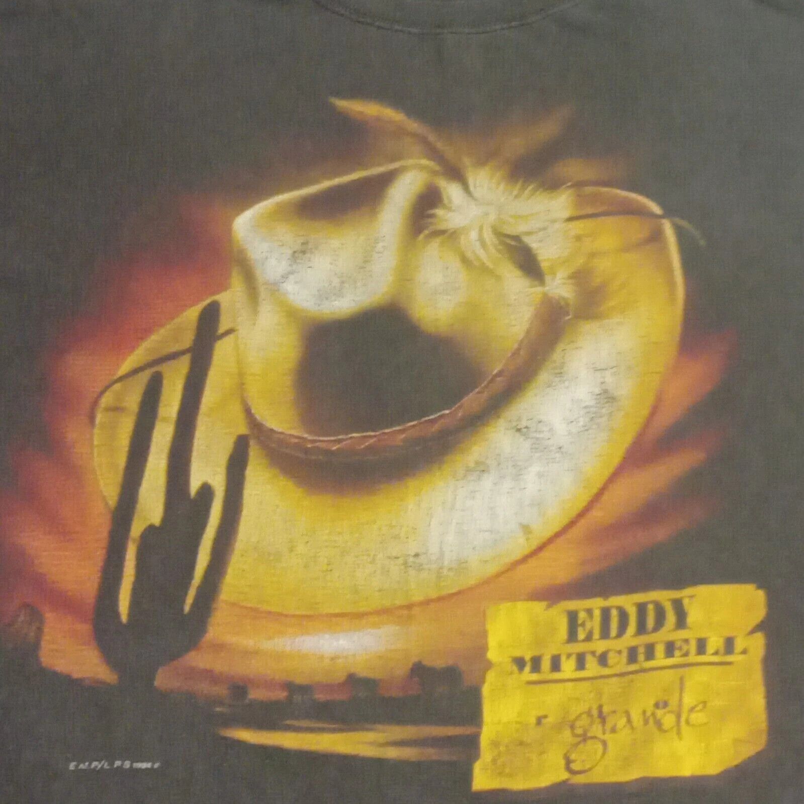 Other Vintage 1994 Eddy Mitchell T-Shirt - 90s French Rock Merch Size US XL / EU 56 / 4 - 2 Thumbnail
