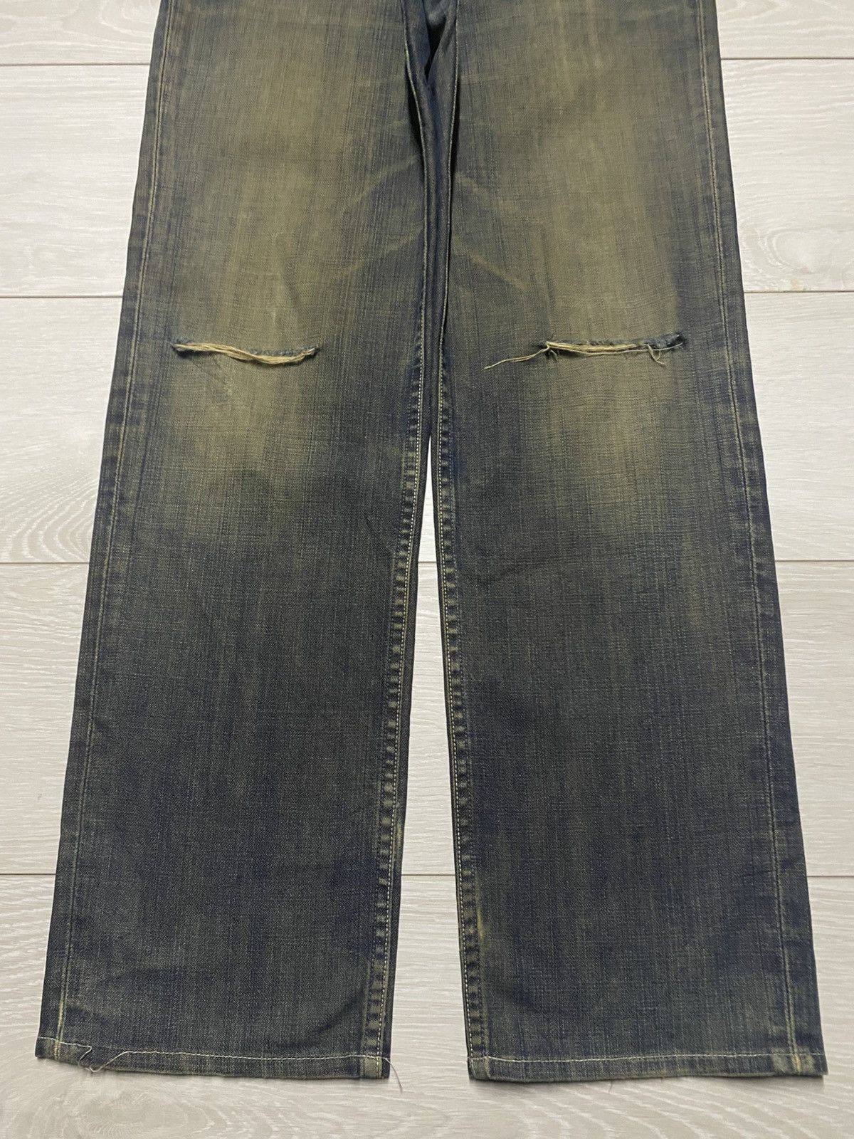 Levi's Vintage Levis 502 Mud Wash Distressed Jeans Size US 28 / EU 44 - 5 Thumbnail