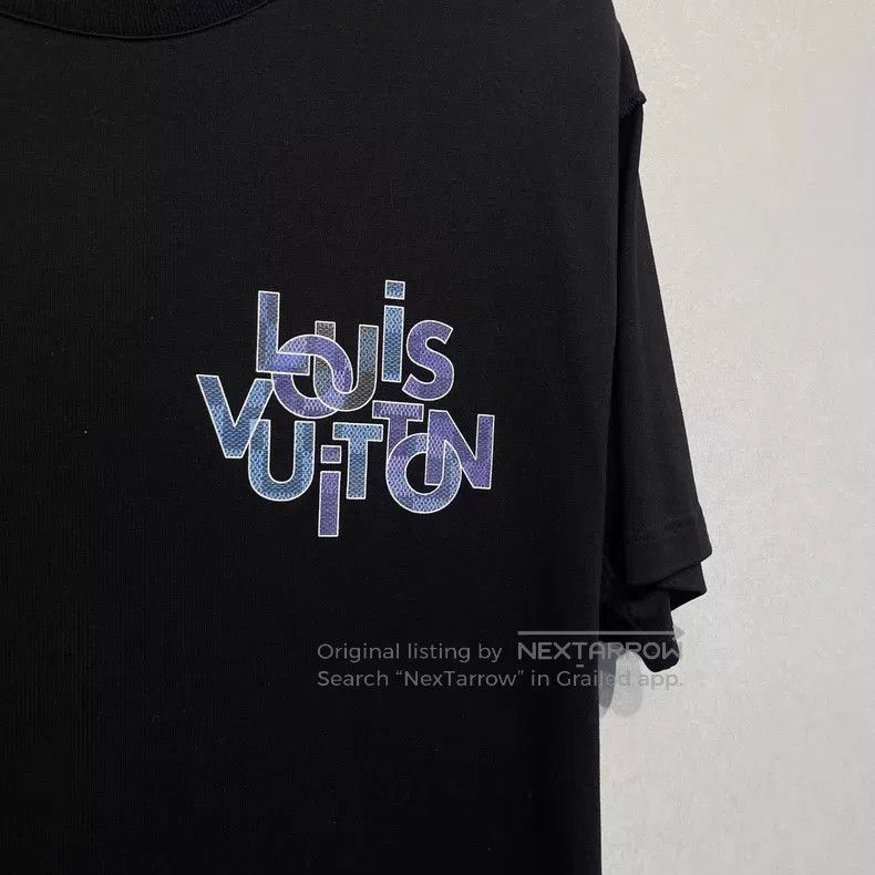 Louis Vuitton Louis Vuitton Plaid logo printed short sleeve T-shirt Size US L / EU 52-54 / 3 - 3 Thumbnail