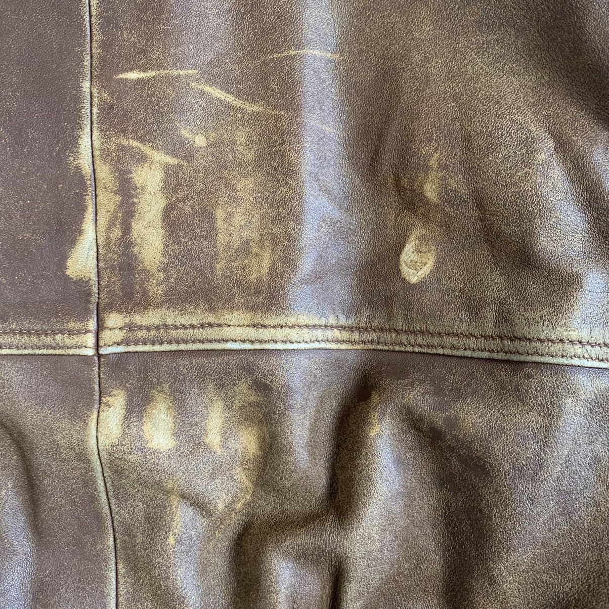 If Six Was Nine 1990s Luau Atsukawa - 3D Pocket Leather Cargo Jacket Size US L / EU 52-54 / 3 - 11 Thumbnail