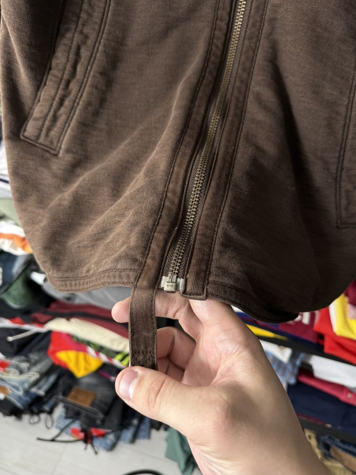 Gap Vintage GAP Brown Zip Hoodie Full Zip Faded Distressed Size US S / EU 44-46 / 1 - 4 Thumbnail