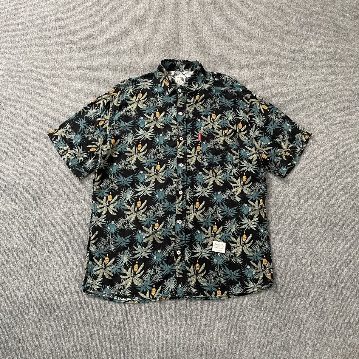 Japanese Brand The Real McCoy Hawaiian Shirt Botanical Printed Casual Size US M / EU 48-50 / 2 - 1 Thumbnail