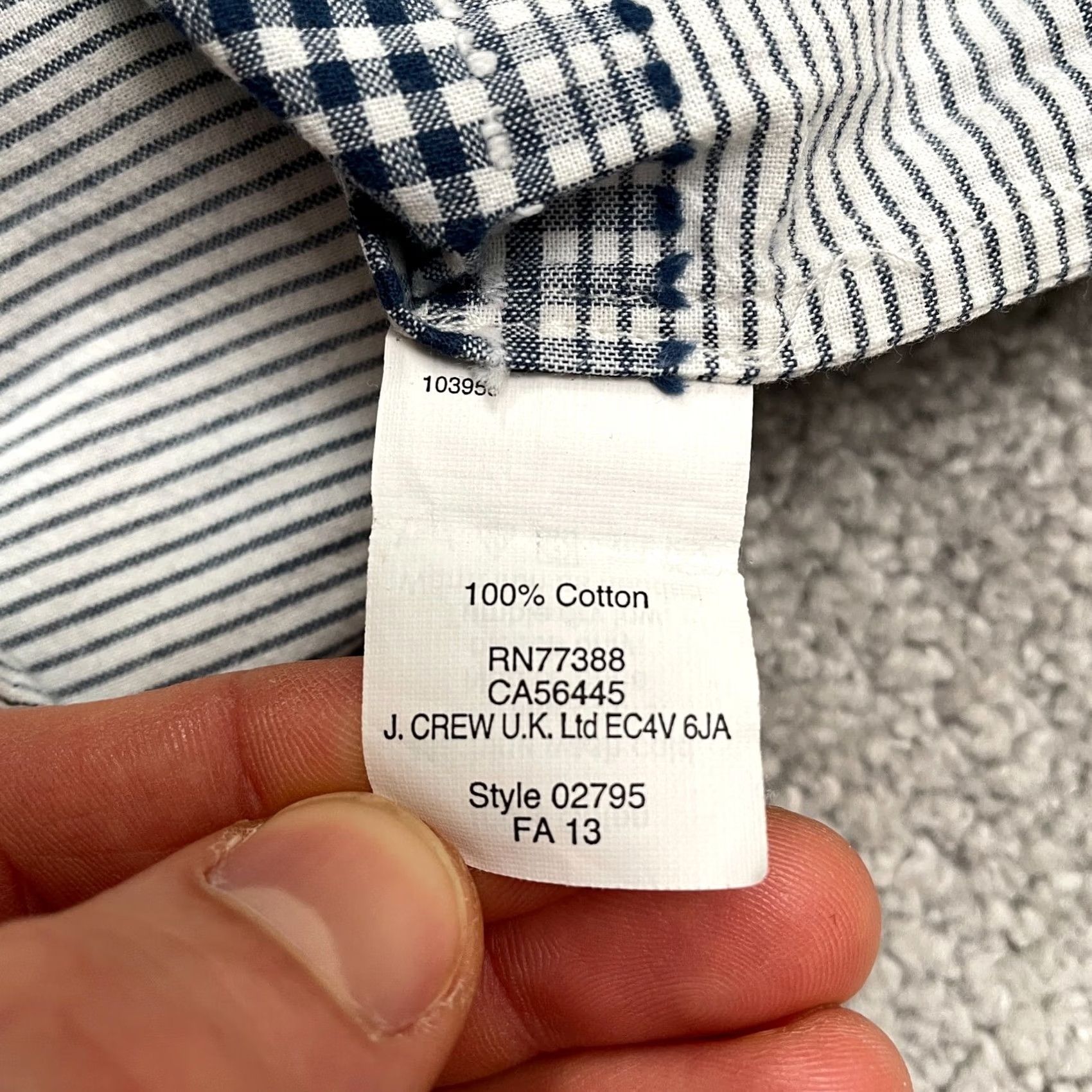 J.Crew J.Crew Striped Popover Shirt Womens 00 Blue White Button-Down Cotton Top Shirt Casual Womens 00 Blue White Striped Button-Up Cotton Top Size XXS / US 00 / IT 34 - 5 Thumbnail