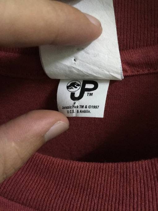 Vintage Vintage 1996 Movie Jurassic Park Tee Size US XL / EU 56 / 4 - 6 Thumbnail