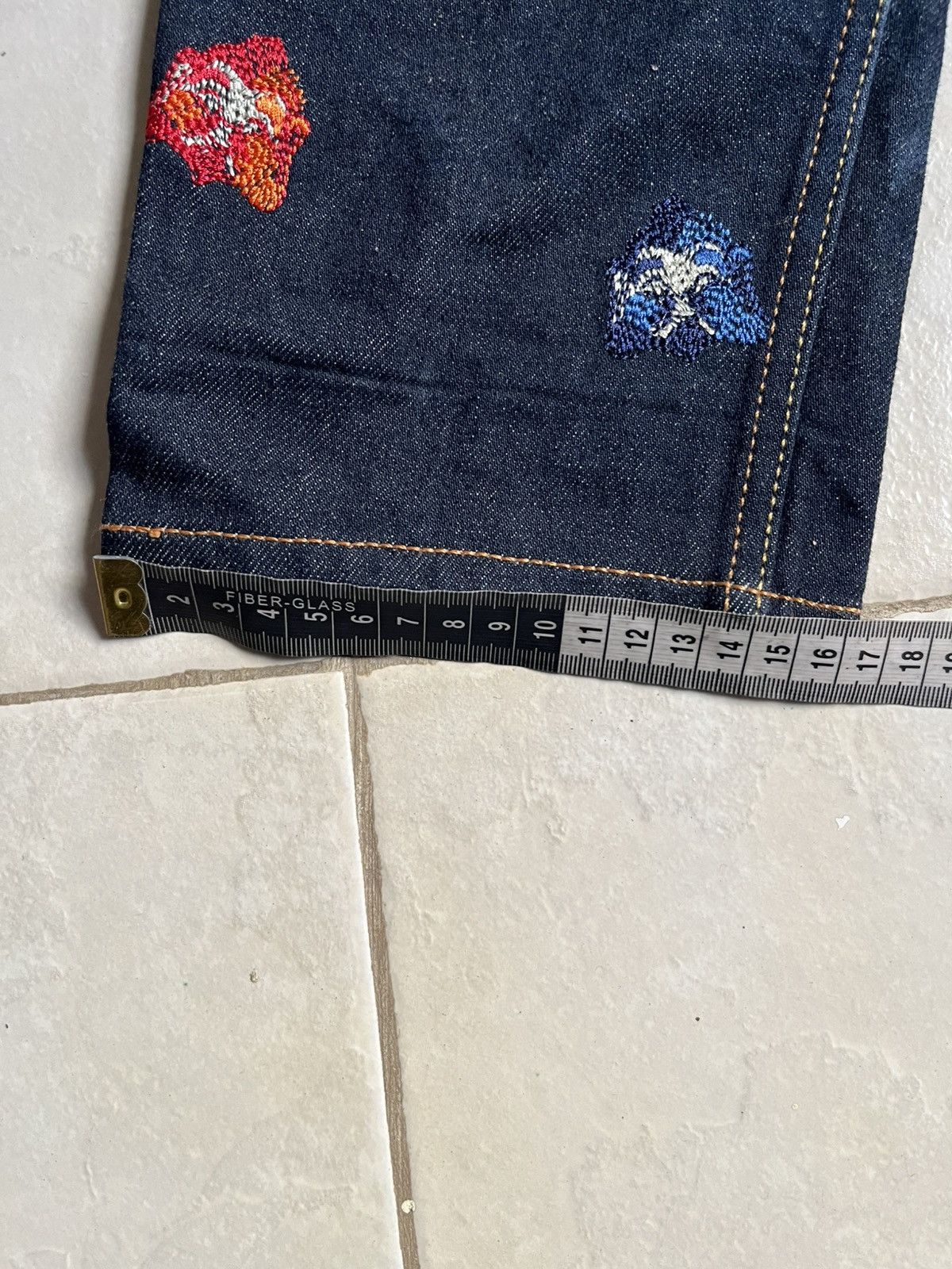 Evisu Evisu diacock selvedge embroided denim Size US 33 - 9 Thumbnail