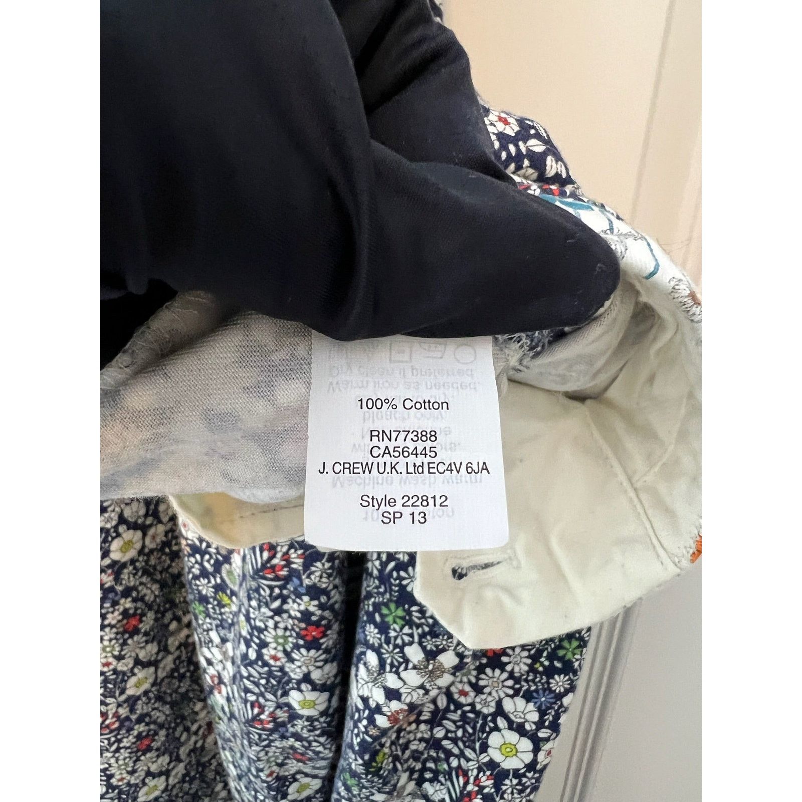 J.Crew Liberty Art Fabric for J. Crew Floral Cotton Pants, Size 6 Size 28" / US 6 / IT 42 - 4 Thumbnail
