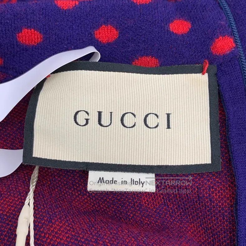 Gucci Gucci Colour-blocked poldot double G printed wool round-ne Size S / US 4 / IT 40 - 5 Thumbnail
