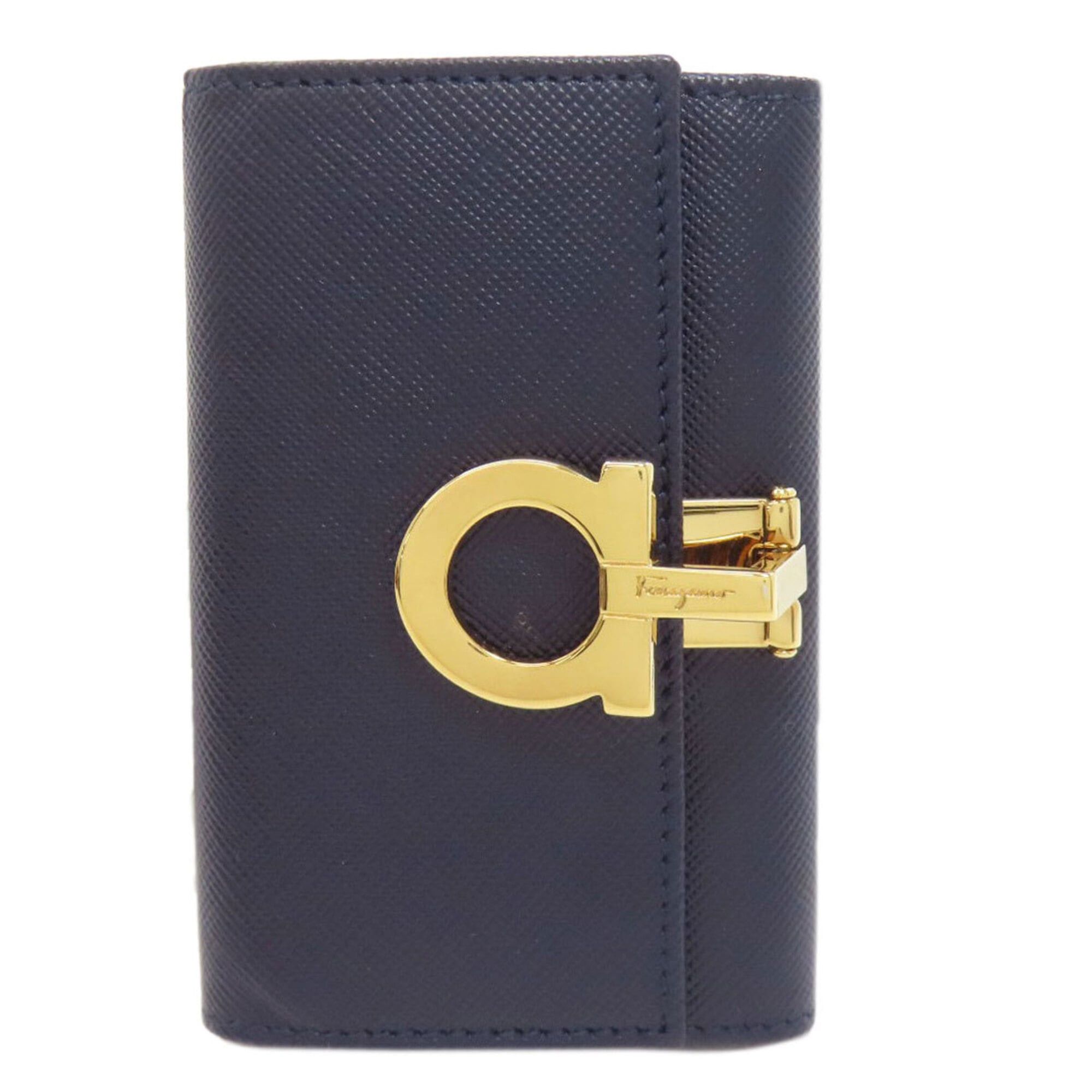 Salvatore Ferragamo Salvatore Ferragamo Gancini hardware key case, leather, women's Size ONE SIZE - 1 Thumbnail