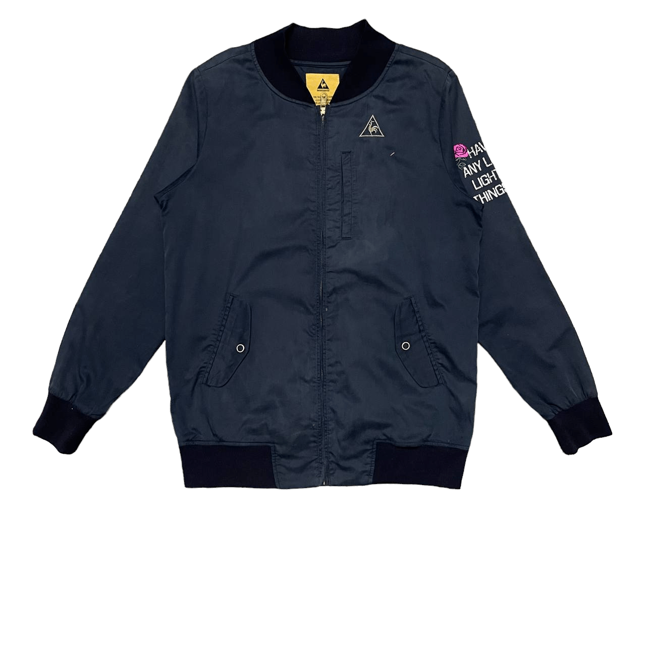 Le Coq Sportif Vintage Le Coq Sportif Embroidery Floral Sweater Jacket Size L / US 10 / IT 46 - 4 Thumbnail