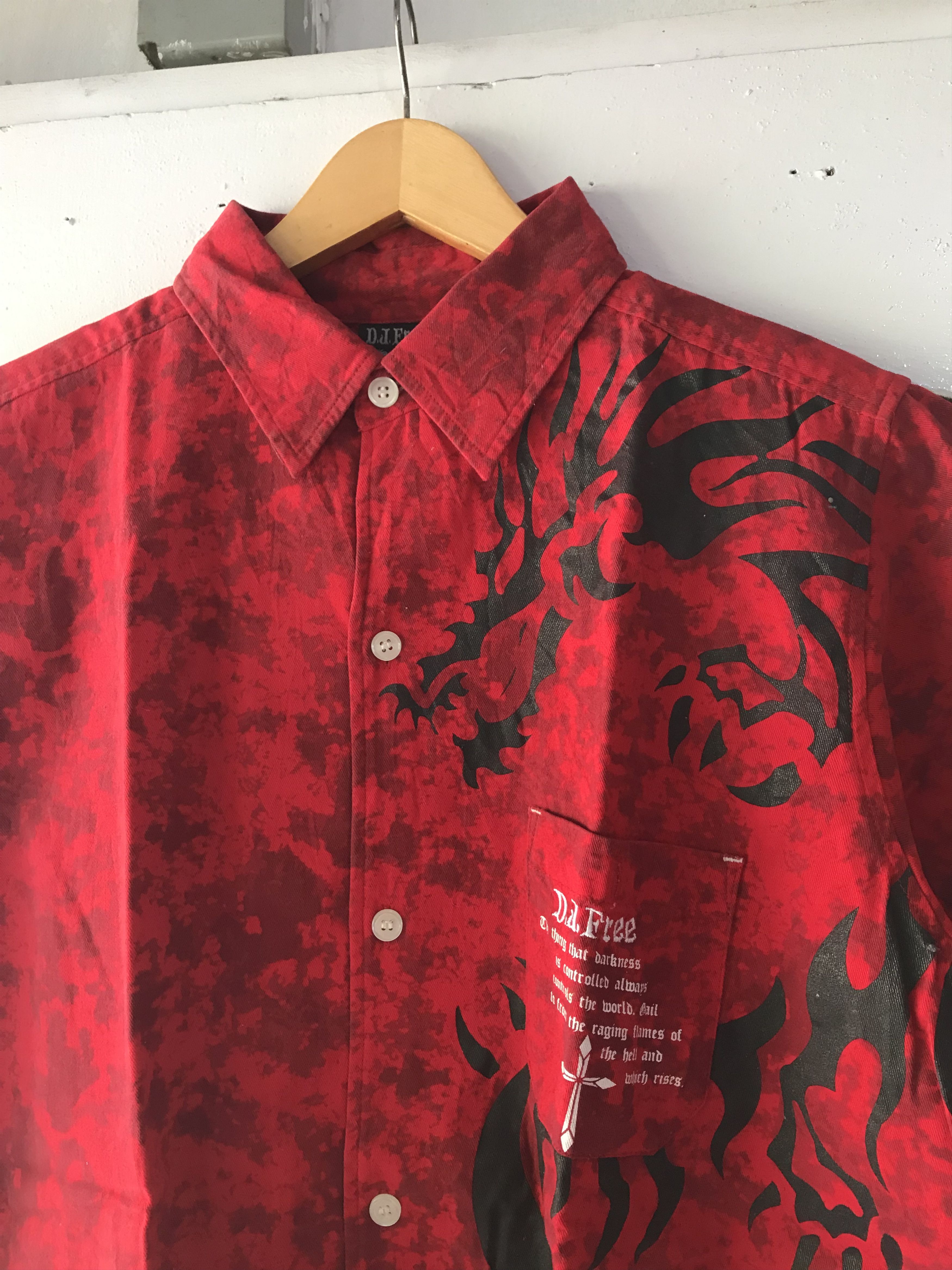 14th Addiction × 20471120 × Beauty Beast Y2K DJ FREE Poem Tribal Shirts Size US L / EU 52-54 / 3 - 9 Thumbnail