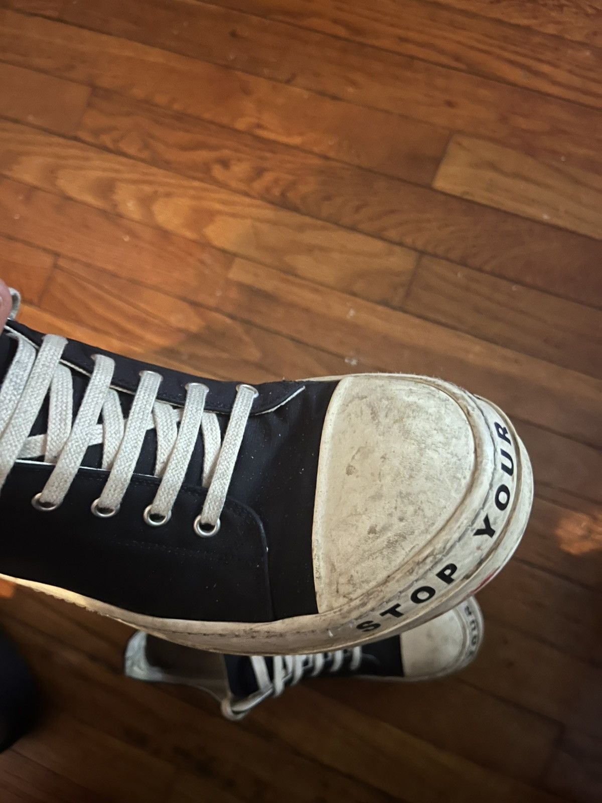 Rick Owens Rick Owen Ramones low top “Stop Your Breath” Size US 8.5 / EU 41-42 - 6 Thumbnail