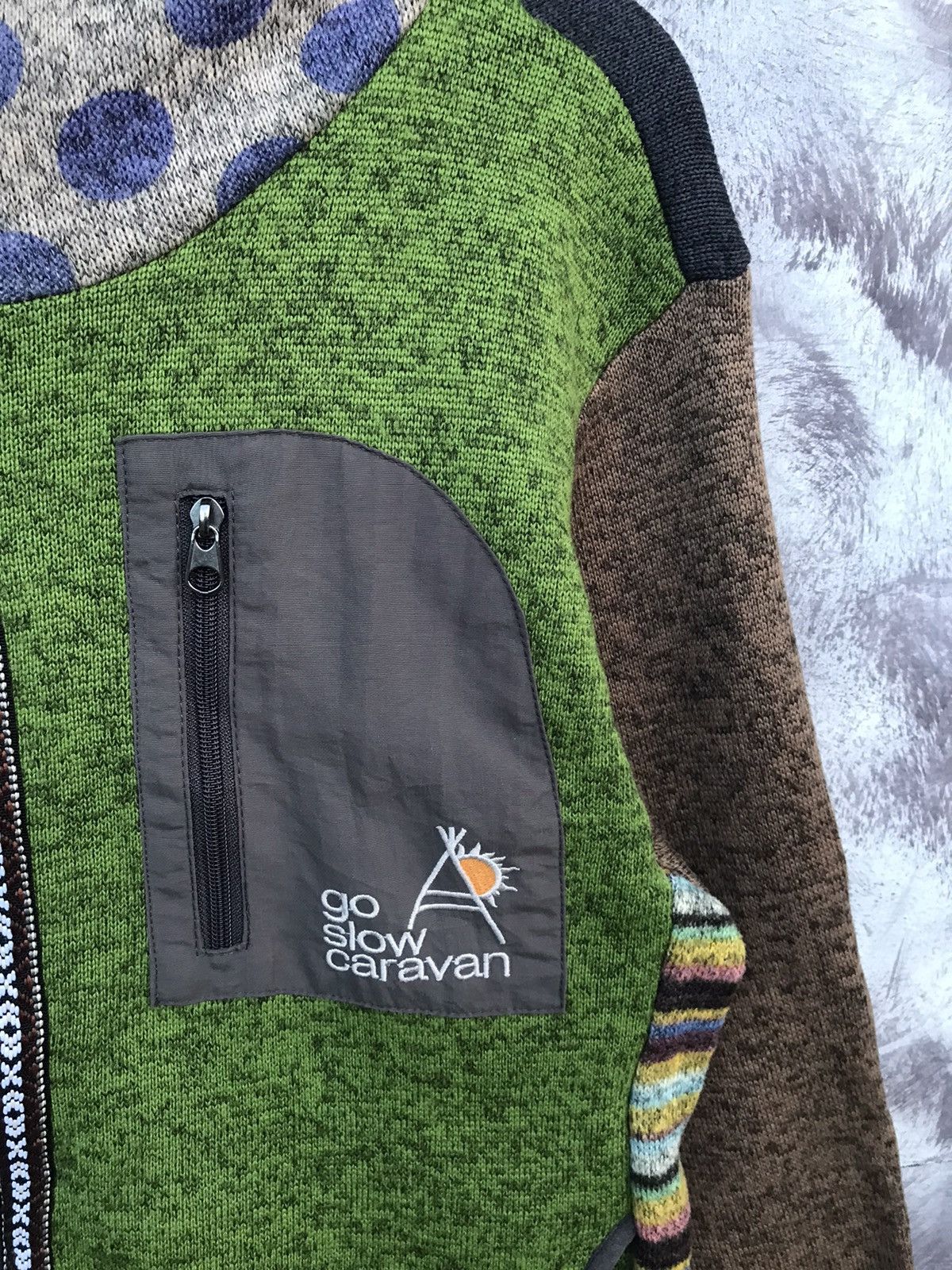 go slow caravan Go slow caravan zipper jacket sweatshirt hoodie Size US M / EU 48-50 / 2 - 3 Thumbnail