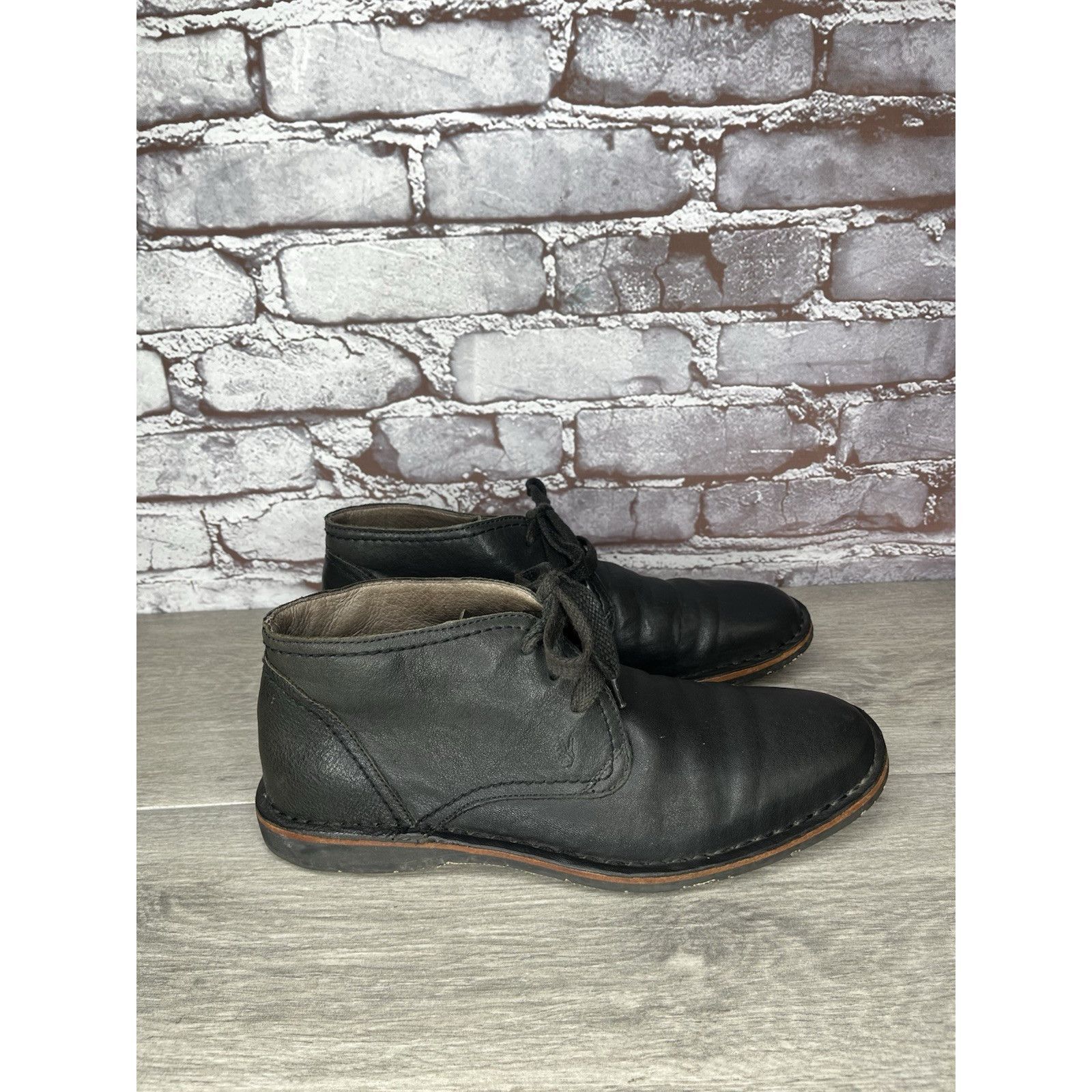 John Varvatos John Varvatos Portland Chukka Lace Up Shoes Black Soft Leath Size US 8 / EU 41 - 9 Thumbnail