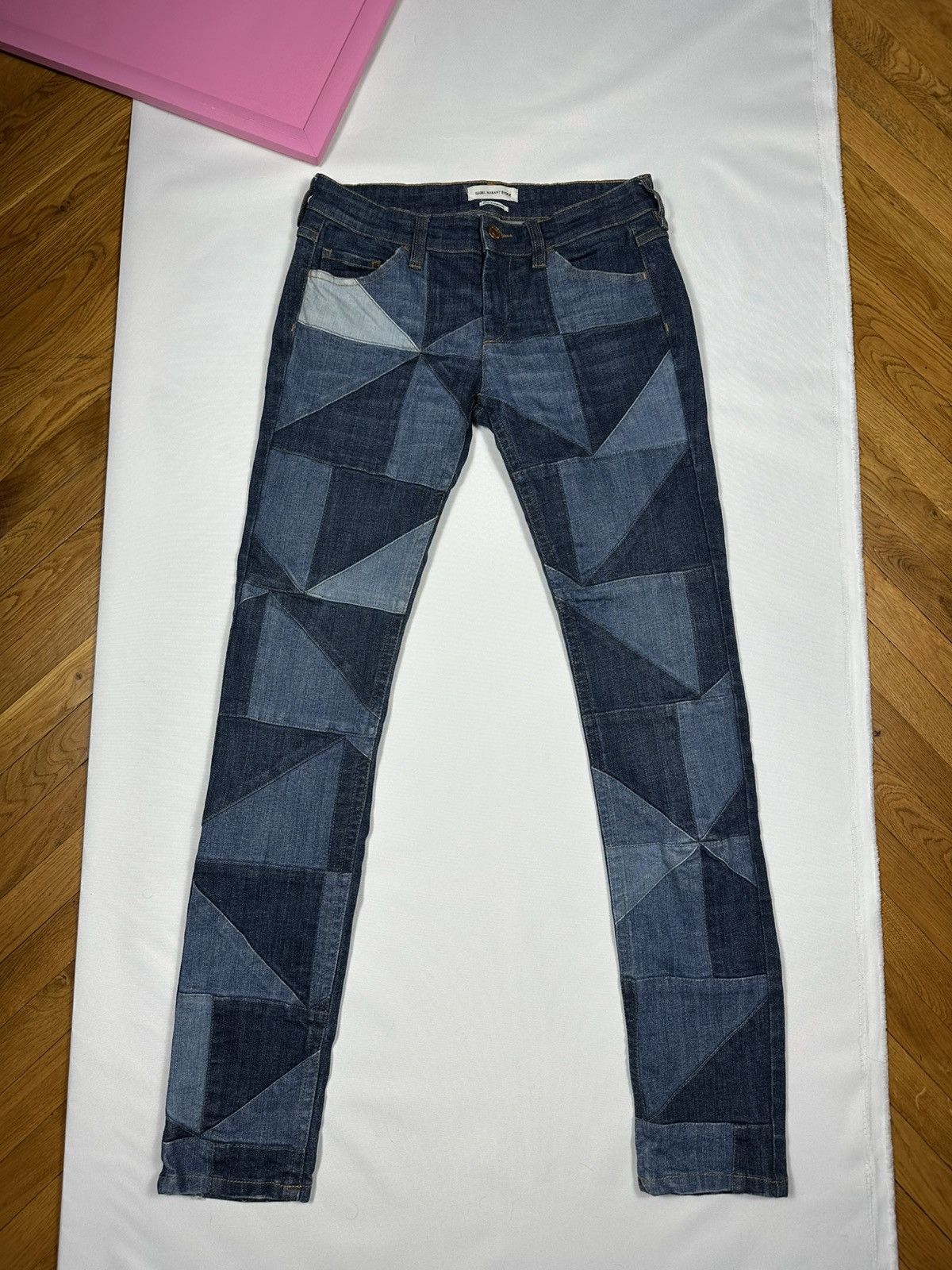 Isabel Marant Etoile Isabel Marant Etoile Patchwork Straight Dillon Jeans Pants Size 27" / US 4 / IT 40 - 1 Thumbnail