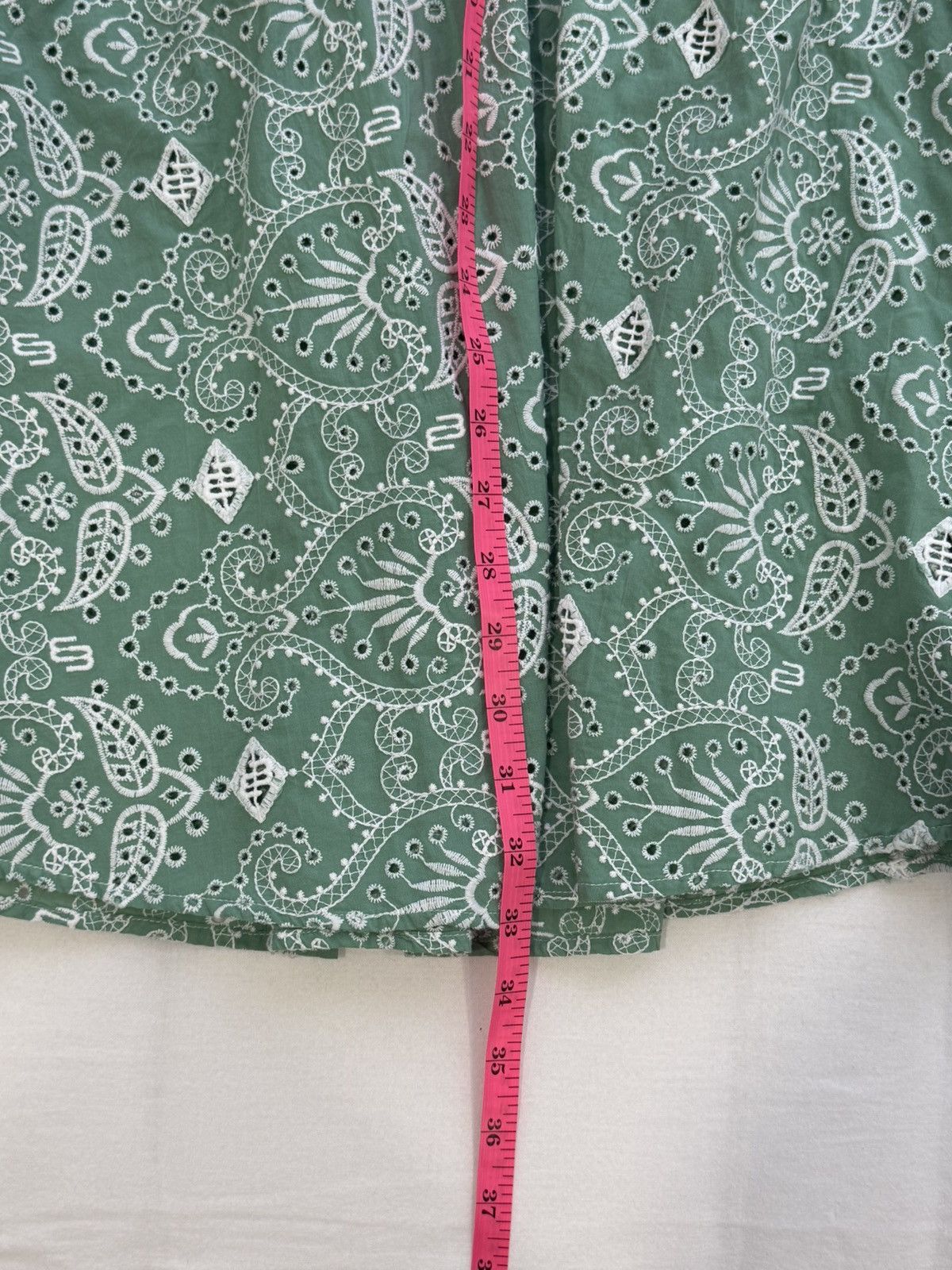 Maje Maje Embroidered Cotton Dress Green Retail $535 Size L / US 10 / IT 46 - 6 Thumbnail