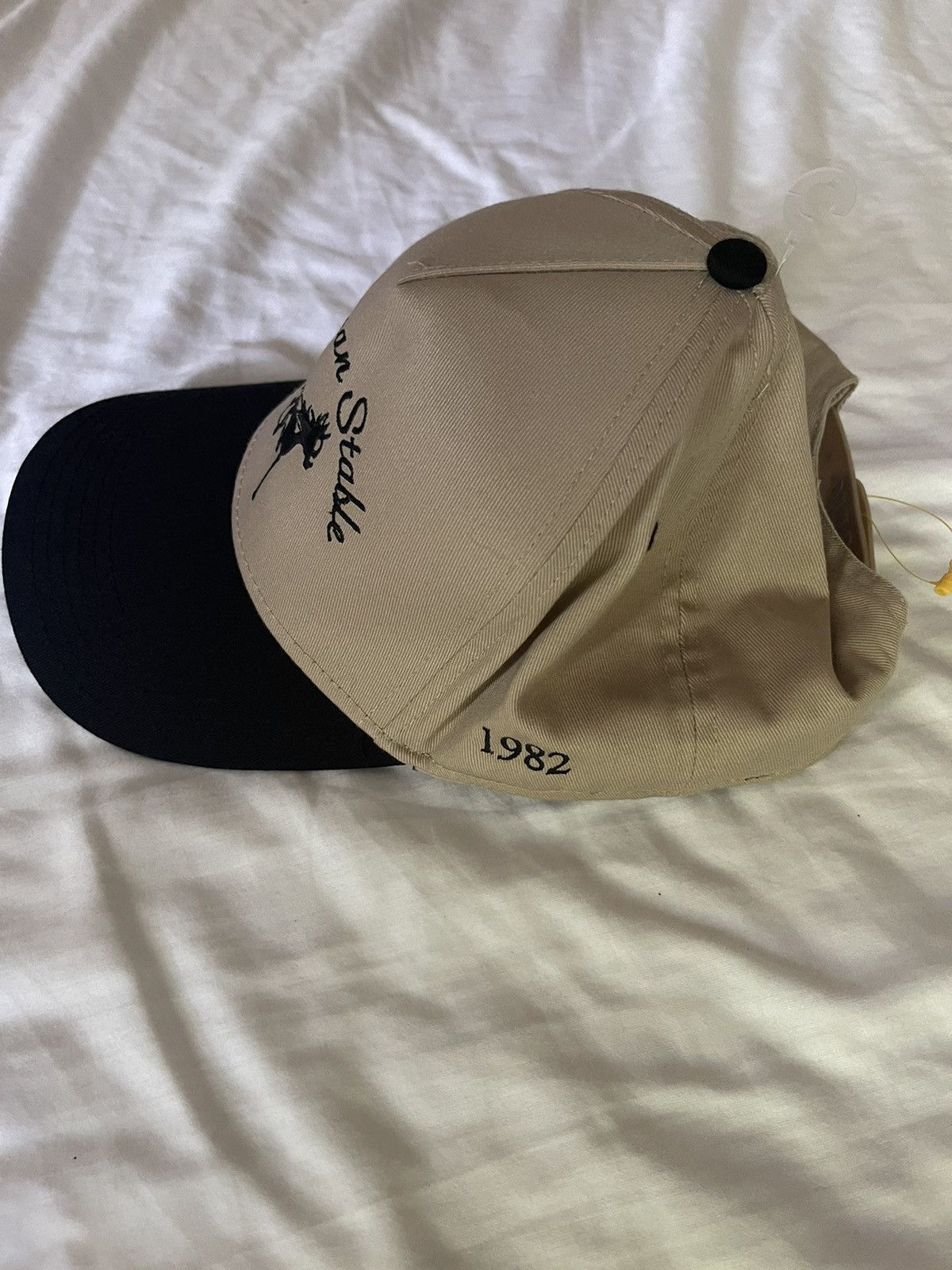 Siegelman Stable Siegalman Stable Snapback Hat Two Tone Khaki Black Size ONE SIZE - 3 Thumbnail
