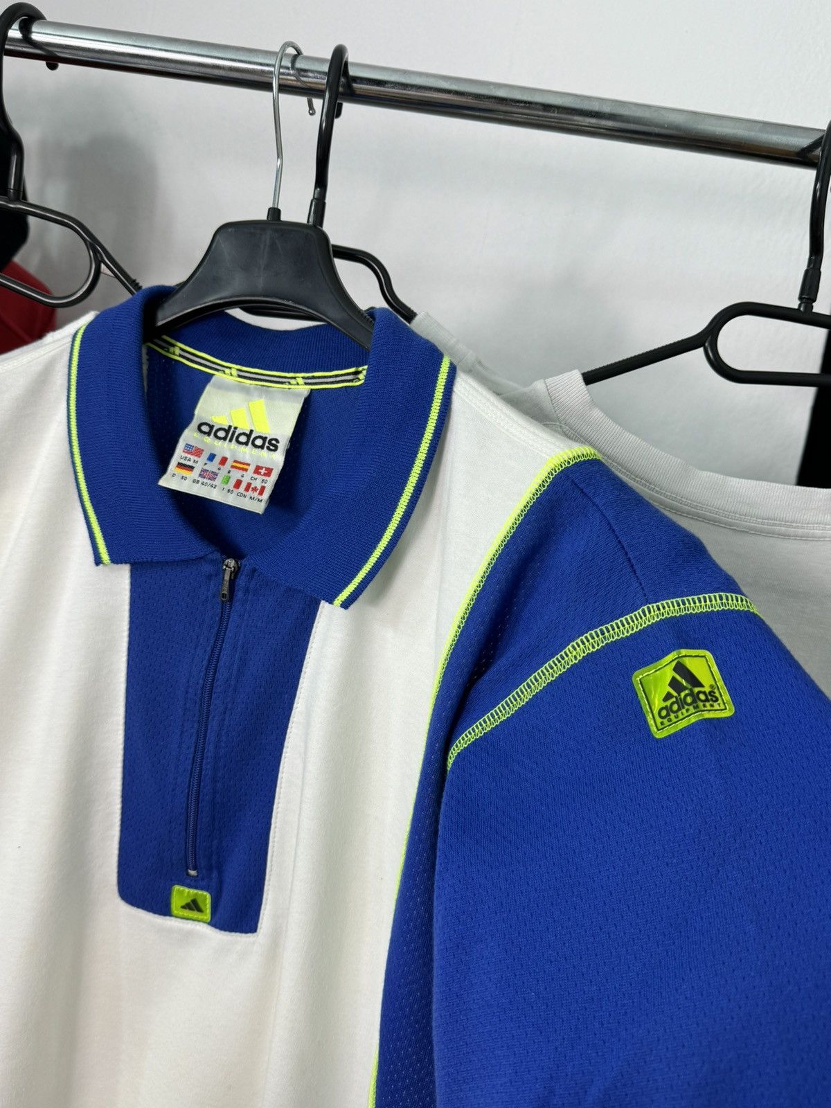 Adidas × Equipment × Vintage Vintage Adidas Equipment Zip Polo Jersey y2k Tennis EQT 90s Size US M / EU 48-50 / 2 - 5 Thumbnail
