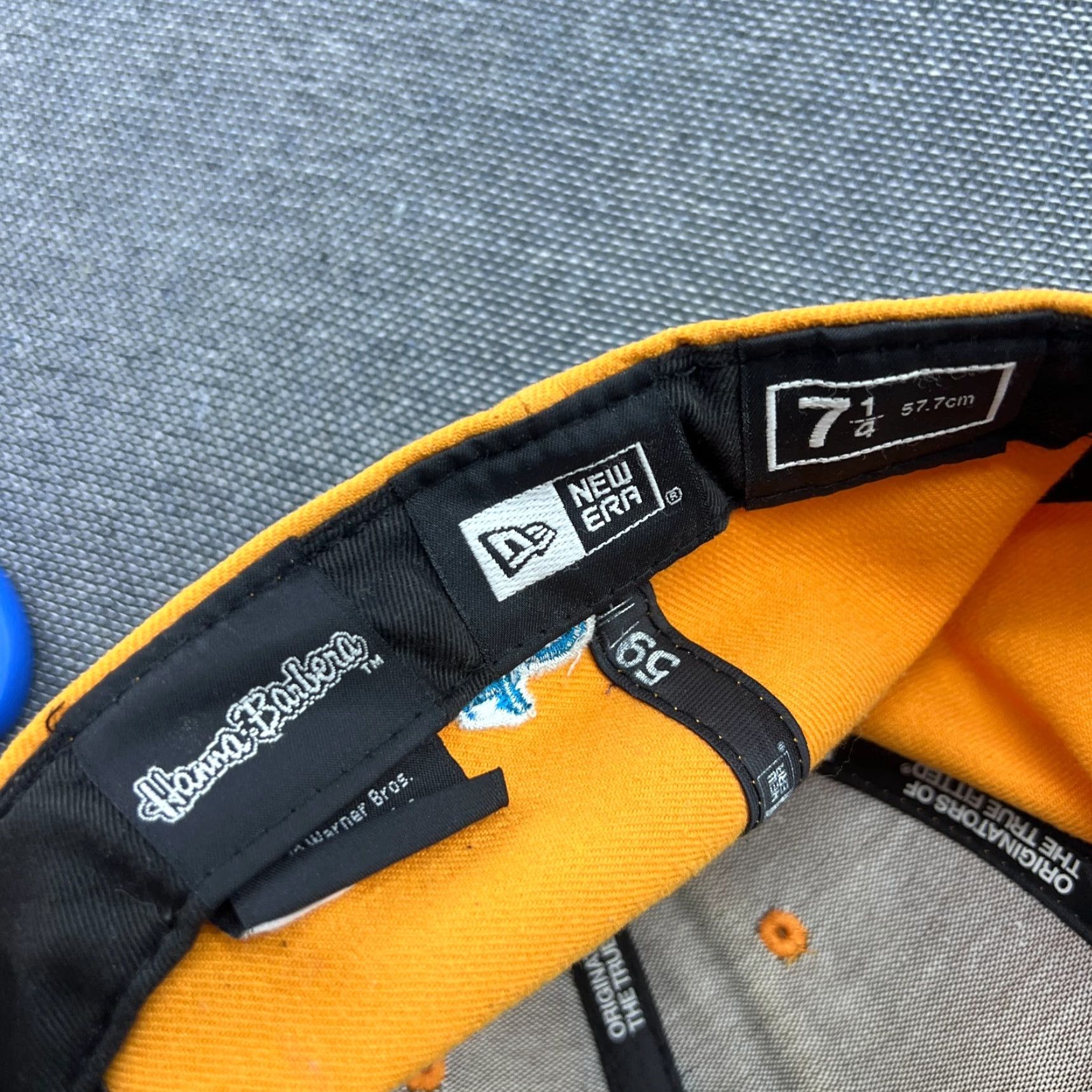 New Era New Era 59Fifty Cap Hat Fitted 7 1/4 Orange Blue Fred Flintstone Hannah Barbera Unisex Adults Baseball Cap Multicolor Adjustable Shirt? Size ONE SIZE - 7 Thumbnail
