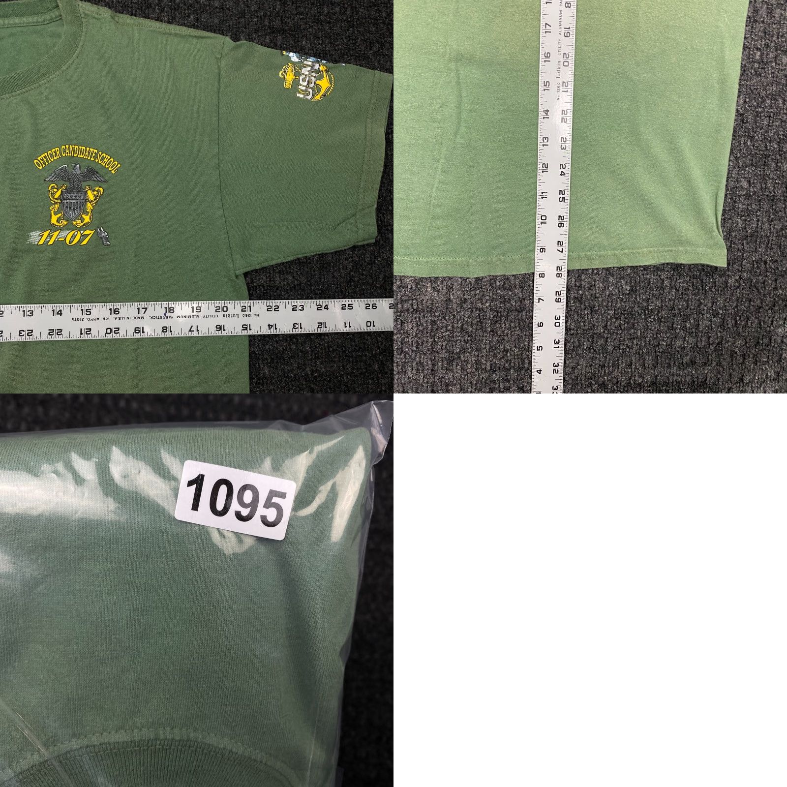 Gildan VINTAGE Officer Candidate School We Have the Watch 11-07 T Shirt L Green USN Size US L / EU 52-54 / 3 - 8 Thumbnail