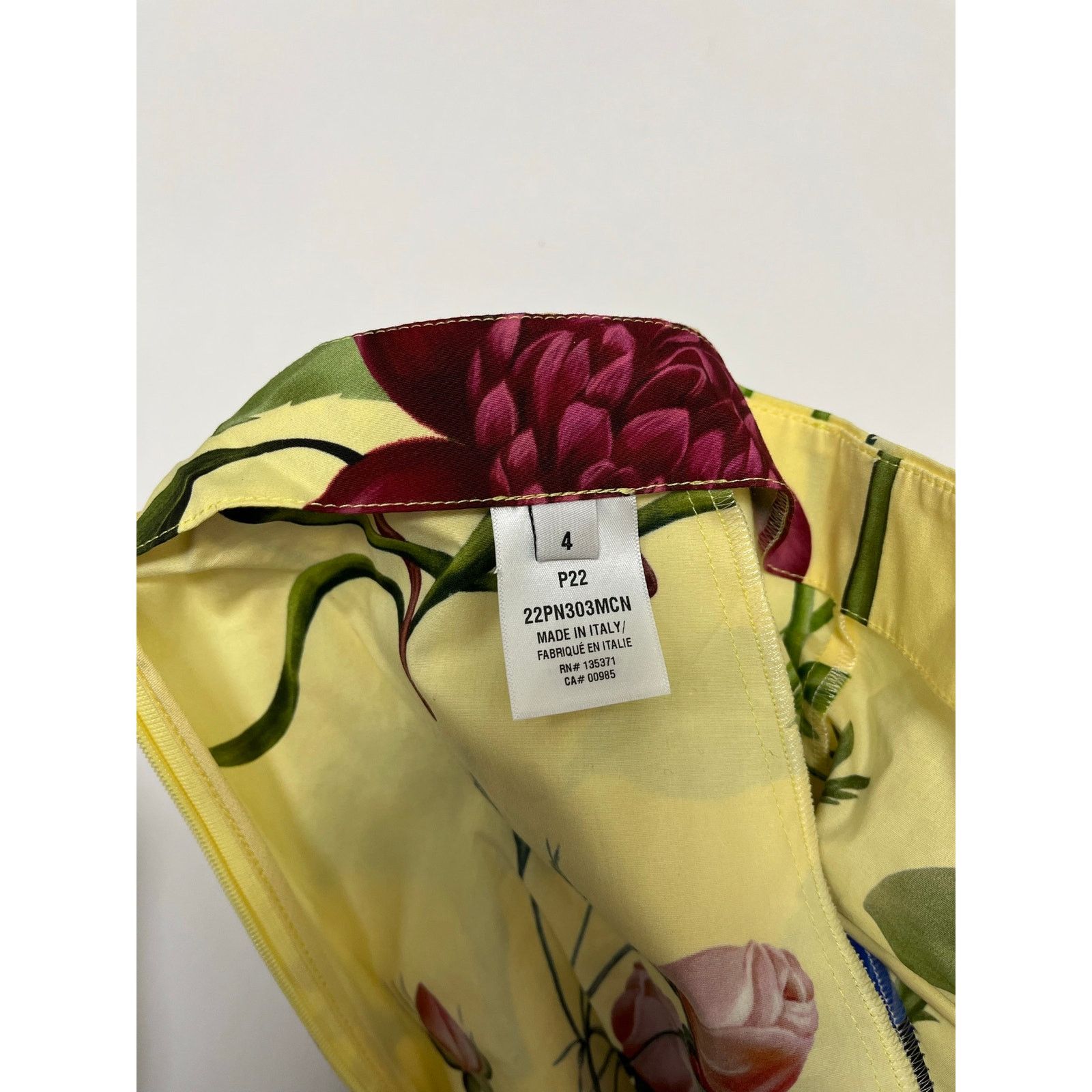 Oscar De La Renta NWT Oscar de la Renta FloralCotton Blend Jumpsuit Size 27" / US 4 / IT 40 - 7 Thumbnail