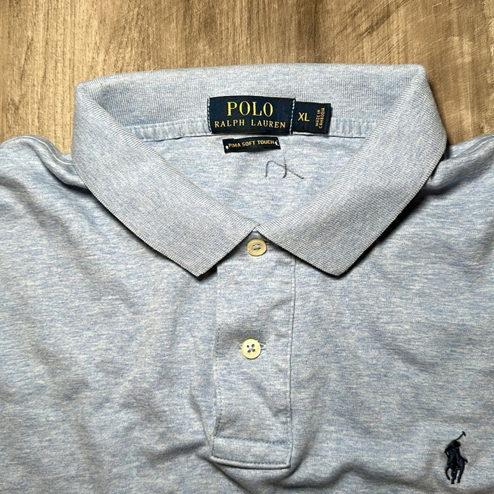 Polo Ralph Lauren Polo Ralph Lauren Pima Soft Touch Polo - XL Size US XL / EU 56 / 4 - 6 Thumbnail