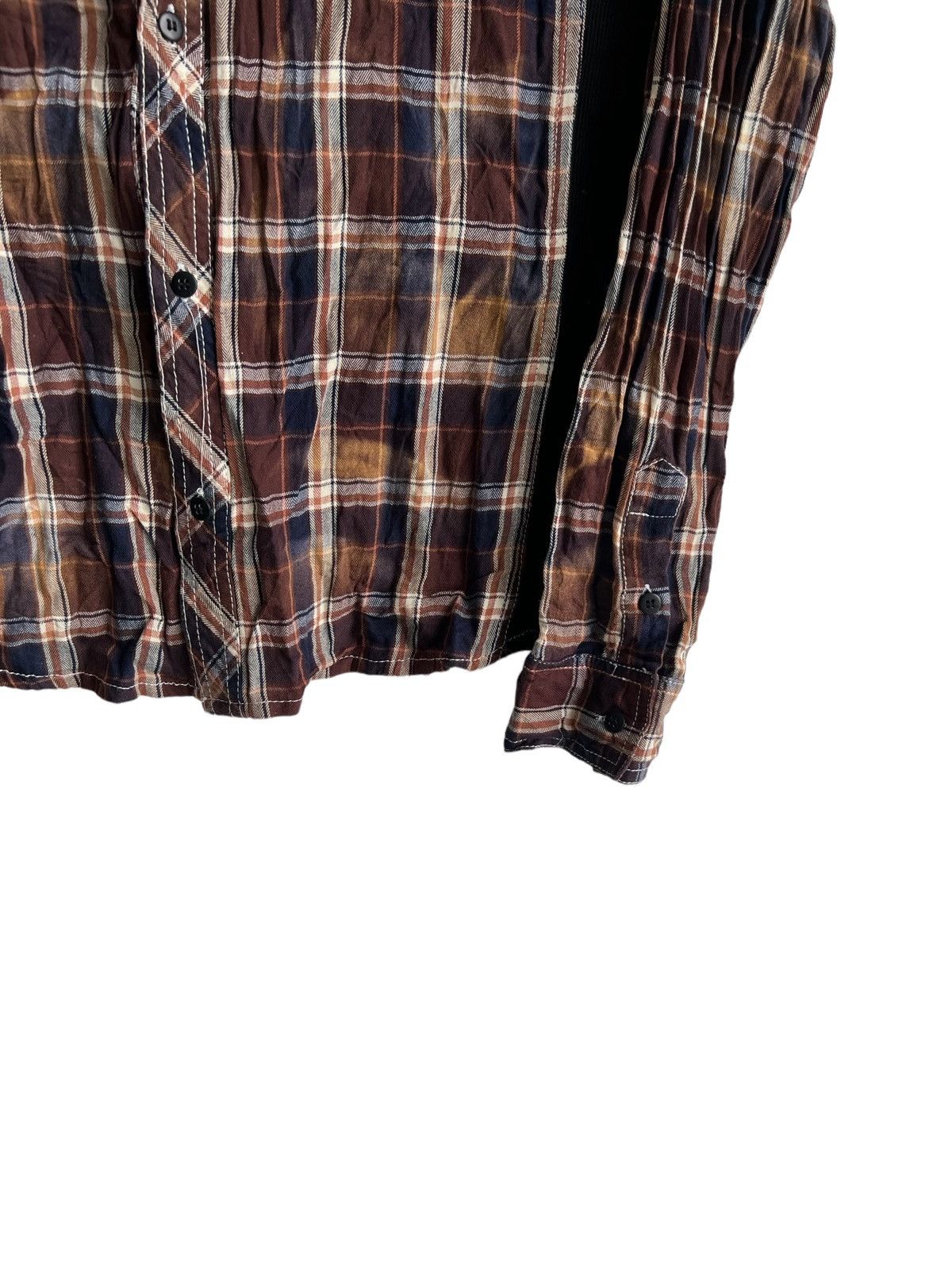 Roen Y2K In The Attic 🇯🇵 Plaid Anarchy "Poems" Hybrid B/D Shirt Size US M / EU 48-50 / 2 - 5 Thumbnail