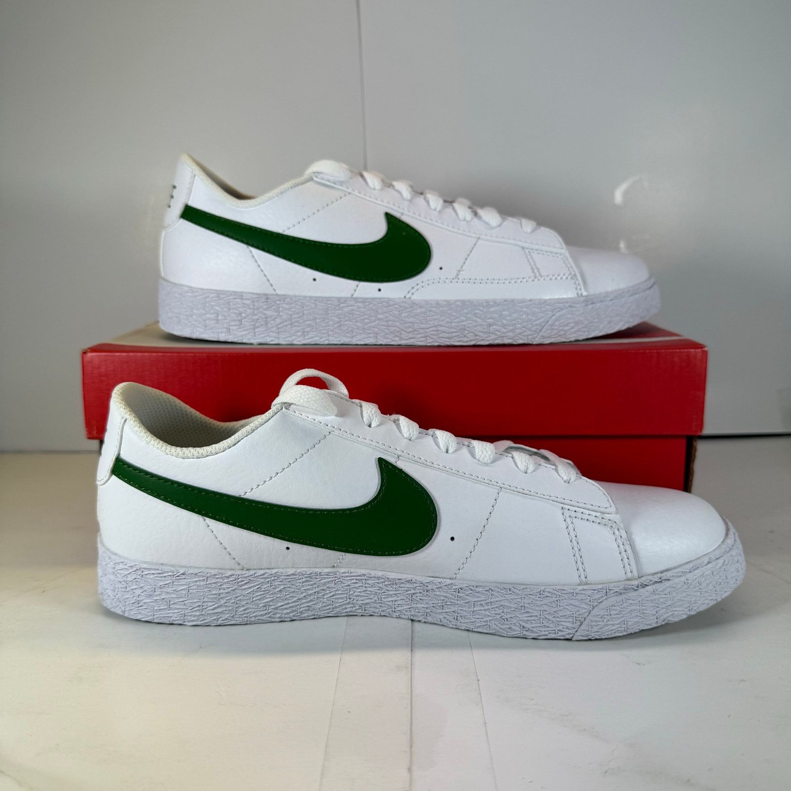 Nike Nike Blazer Low (GS) CZ7576-101 White/Green Size 5 Youth Size US 5 / IT 35 - 2 Thumbnail