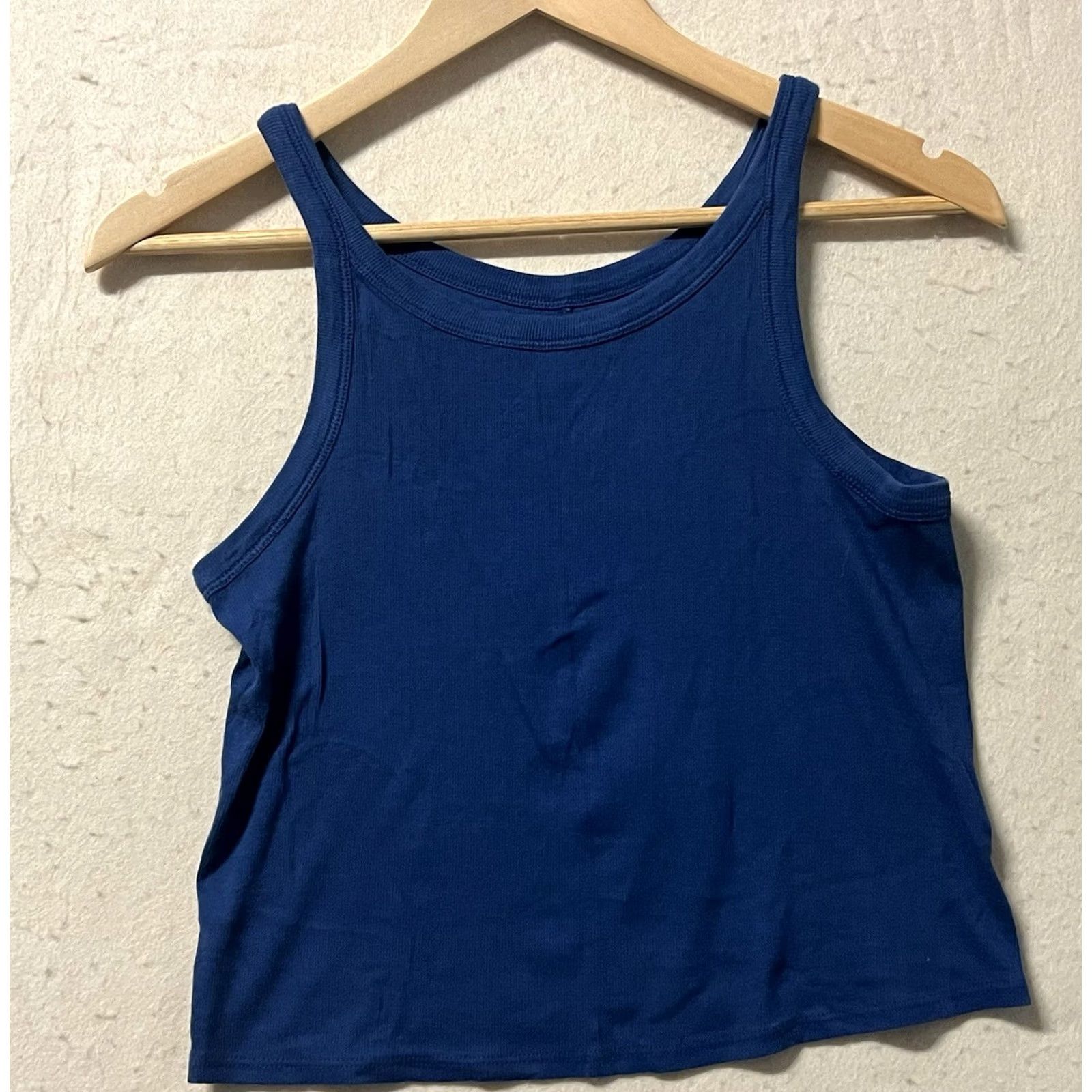 Everlane Everlane Tank Women's XL The Pima Cotton Rib Short Blue Vest? Size 40" / US 18 - 2 Thumbnail