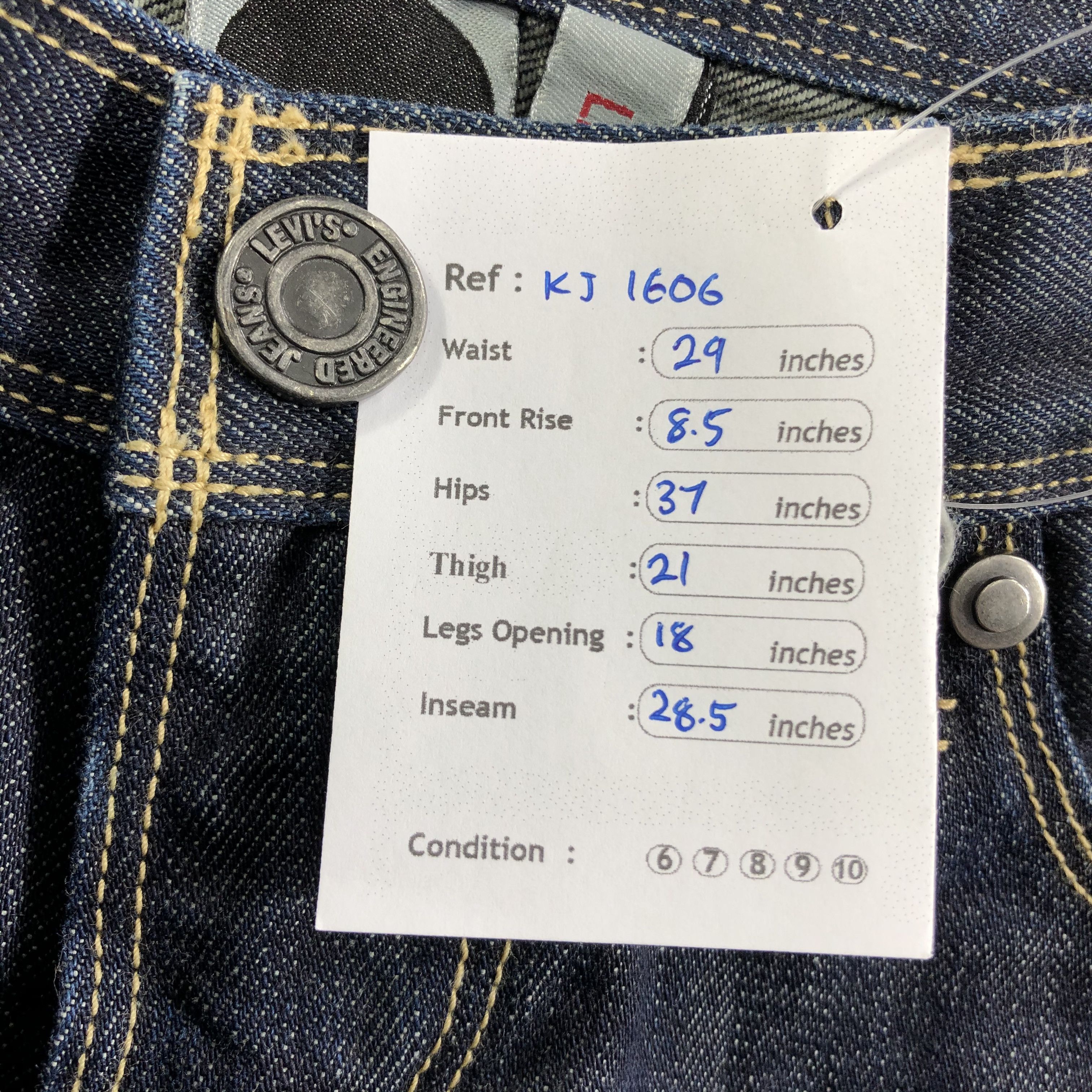 Levi's Vintage Levis Engineered Jeans Flare Denim KJ1606 Size US 29 - 10 Thumbnail