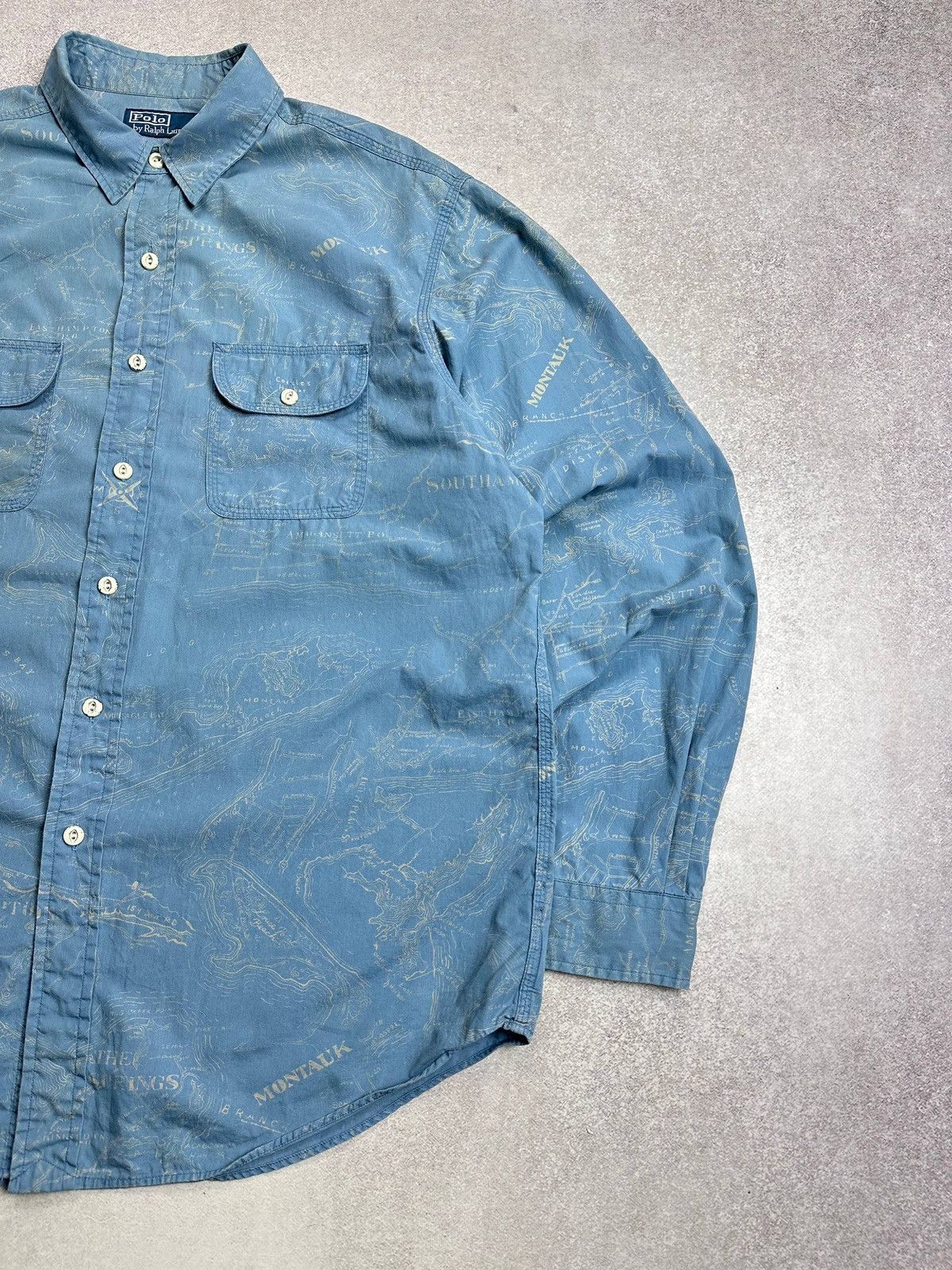 Polo Ralph Lauren Vintage Polo Ralph Lauren All Overprint Shirt XL Size US XL / EU 56 / 4 - 2 Thumbnail