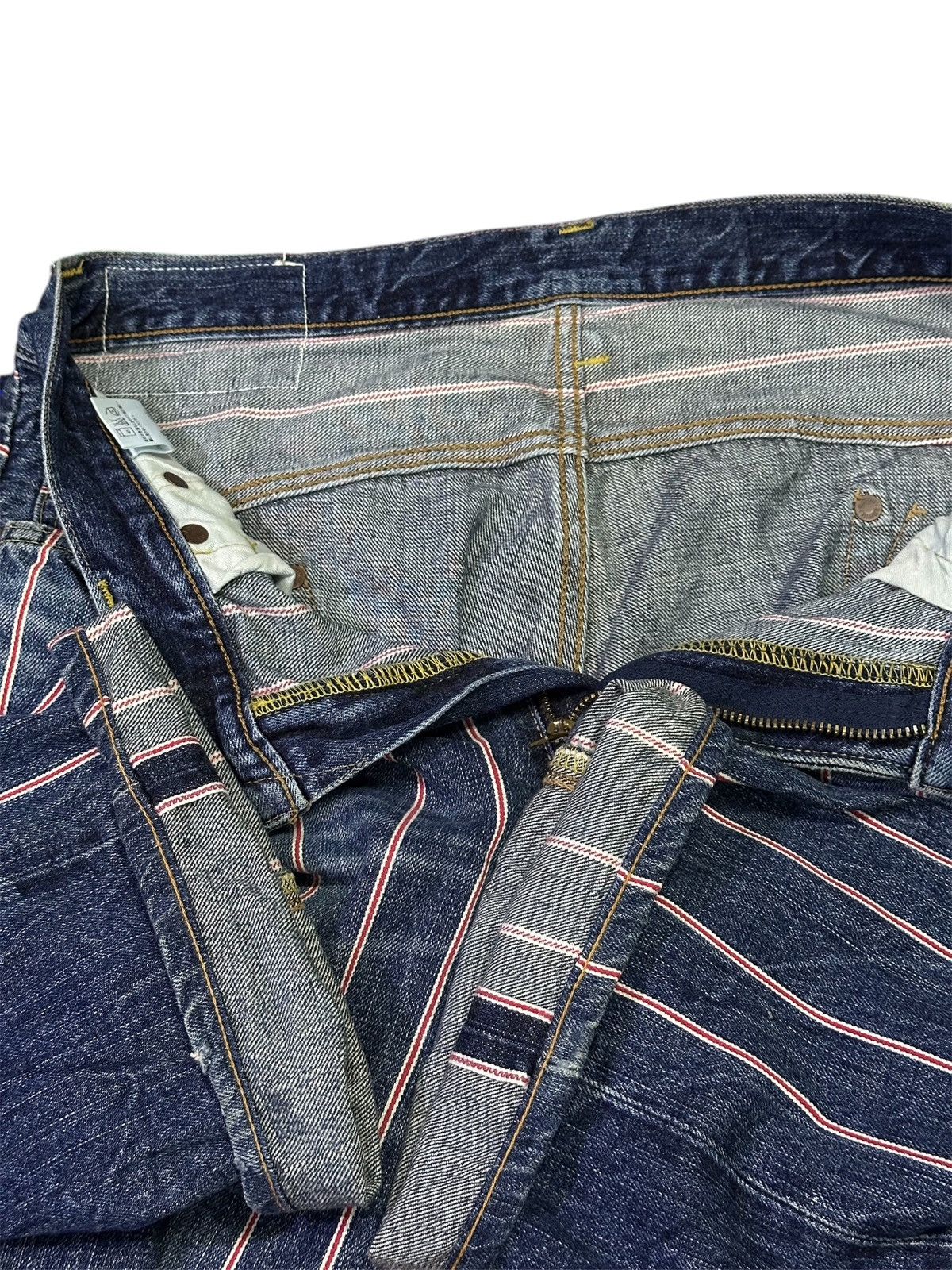 Kapital 💥 Edwin Full Selvedge 💥 Crazy Design Edwin Fully Selvedge 💥 Size US 34 / EU 50 - 7 Thumbnail