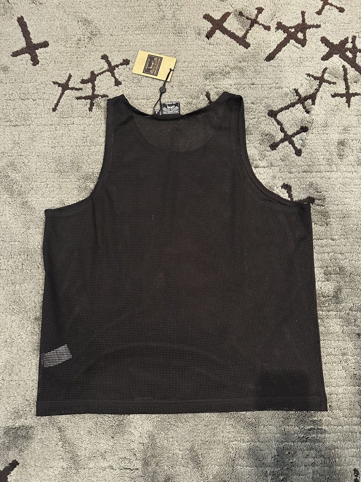 DENIM TEARS × Stussy DS Denim Tears Stussy Double S Wreath Gym Tank Black Size US S / EU 44-46 / 1 - 3 Thumbnail