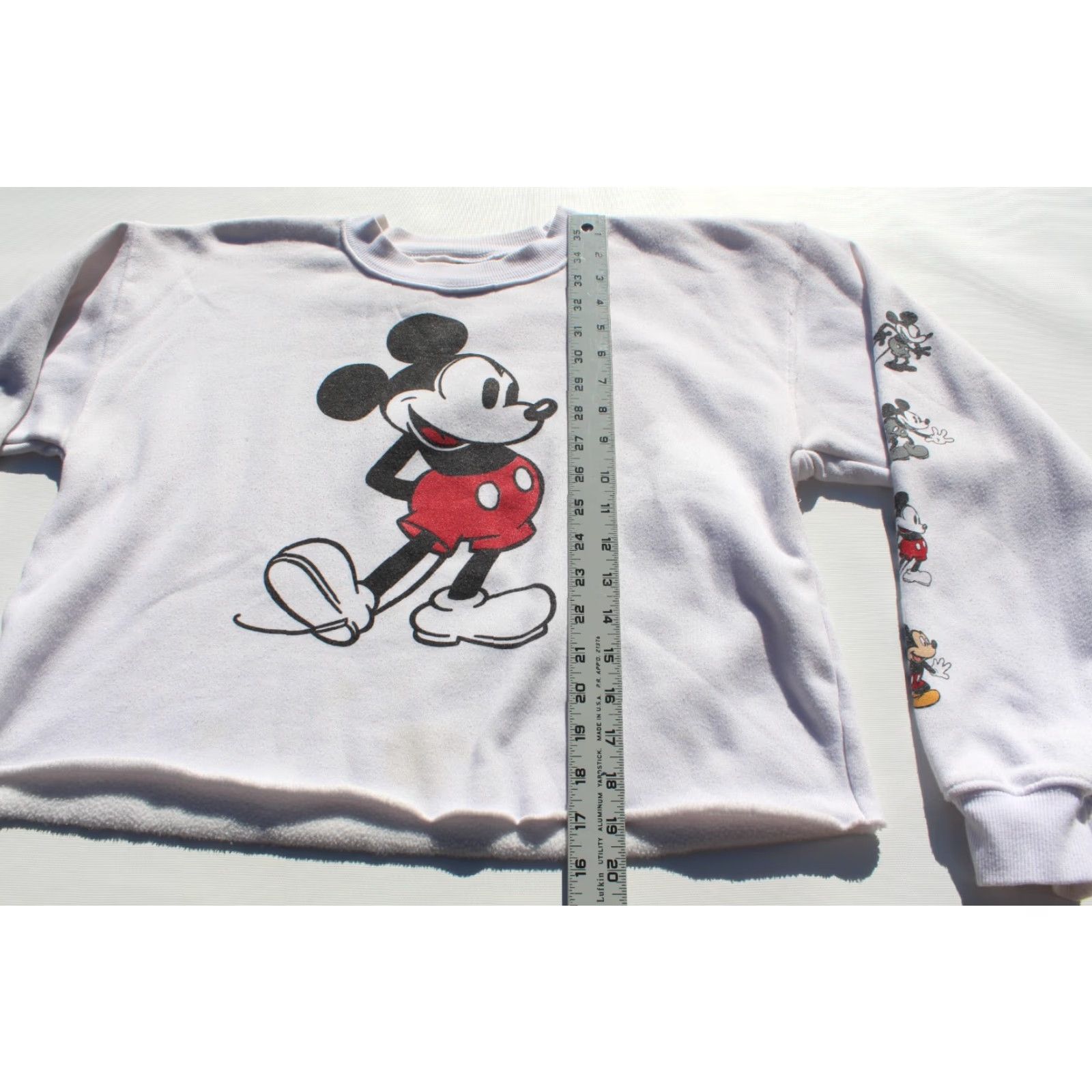 Disney VINTAGE Disney Mickey Mouse Sweatshirt Womens M White Crew Neck Pullover Sweatshirt Kid/Adult? Size M / US 6-8 / IT 42-44 - 6 Thumbnail