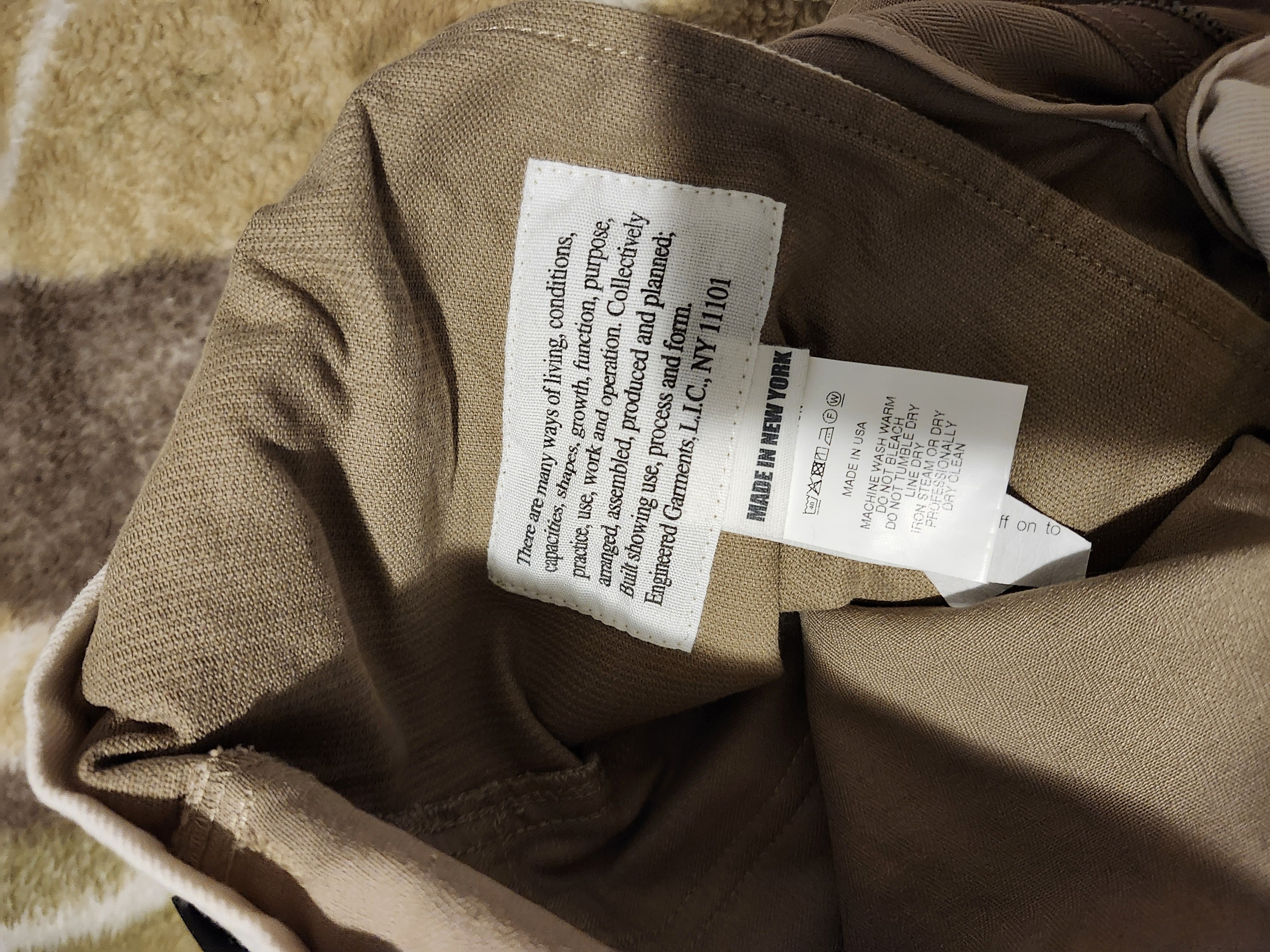 Engineered Garments Field Pant Khaki Cotton Herringbone Twill Size US 28 / EU 44 - 4 Thumbnail