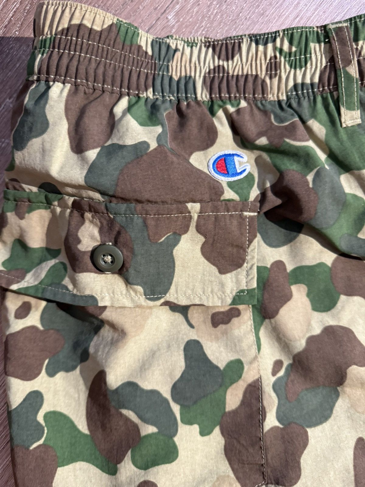 Champion ***FINAL DROP***RARE CHAMPION NYLON DUCK CAMO BAGGY CARGO XL Size US 40 / EU 56 - 3 Thumbnail