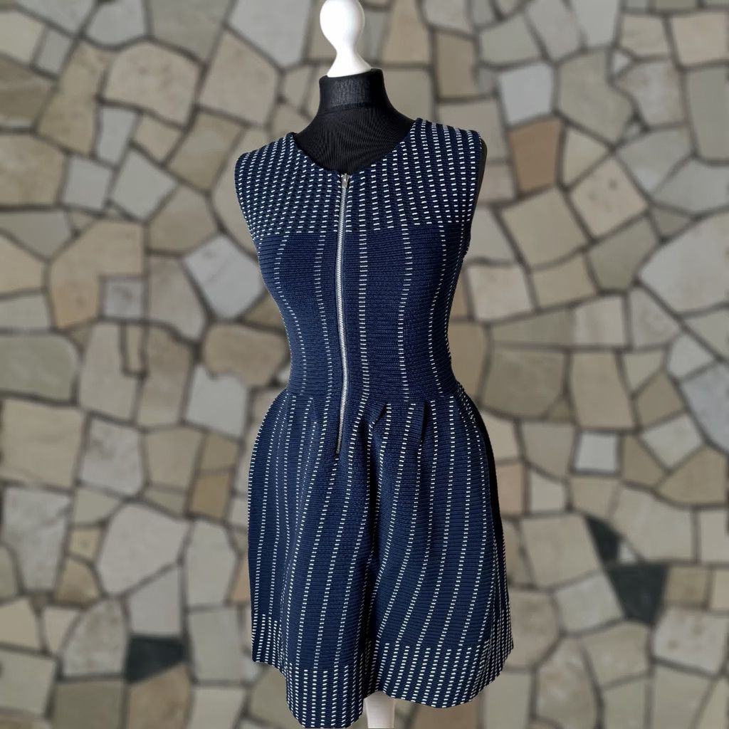 Maje Maje Womens Knit Dress Sleeveless Fit & Flare Blue Size 1 Dress Womens Knit Blue 90s? Size XS / US 0-2 / IT 36-38 - 1 Thumbnail