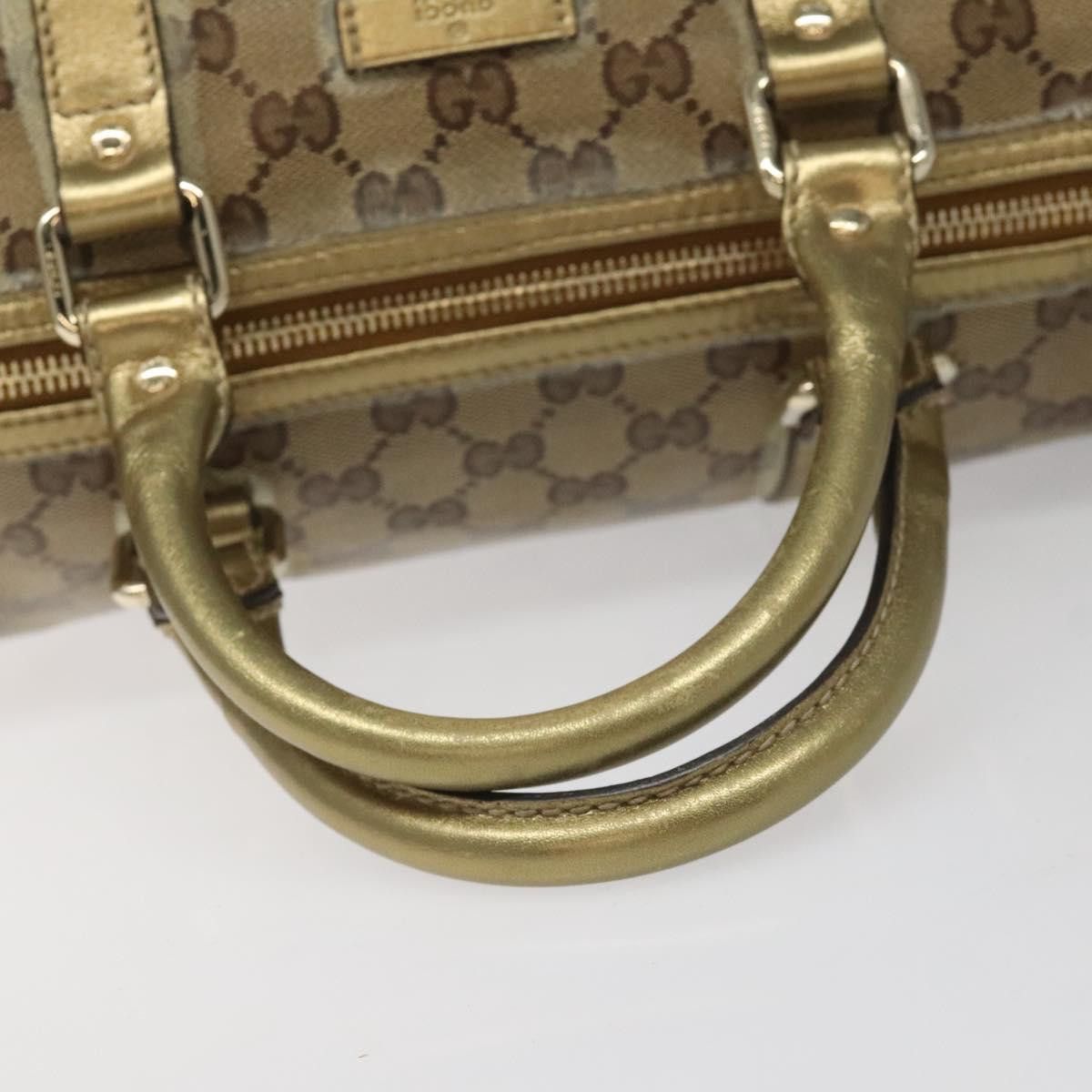 Gucci GUCCI GG Crystal Boston Bag Beige Size ONE SIZE - 7 Thumbnail