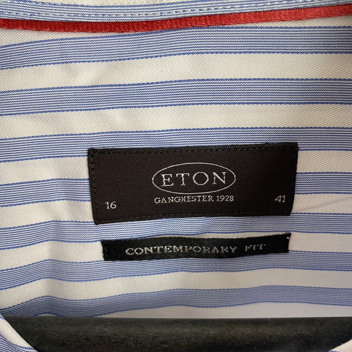 Eton Eton Contemporary Blue Button Up Long Sleeve Shirt Size US M / EU 48-50 / 2 - 4 Thumbnail