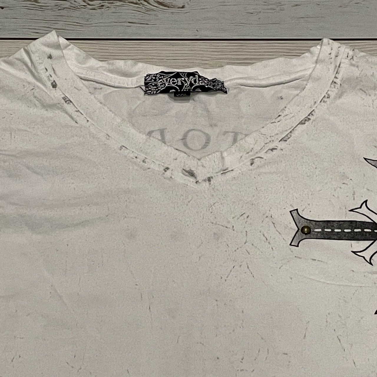 Affliction × Ed Hardy × Tapout Rare Wings Cross Tee Y2K Affliction Style Size US XXL / EU 58 / 5 - 4 Thumbnail