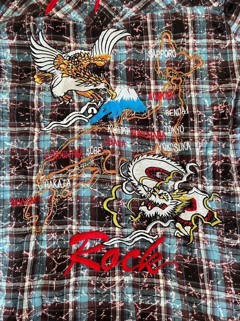 Yohji Yamamoto Vintage Japanese Embroidered Plaid Shirt-2506 Size M / US 6-8 / IT 42-44 - 6 Thumbnail