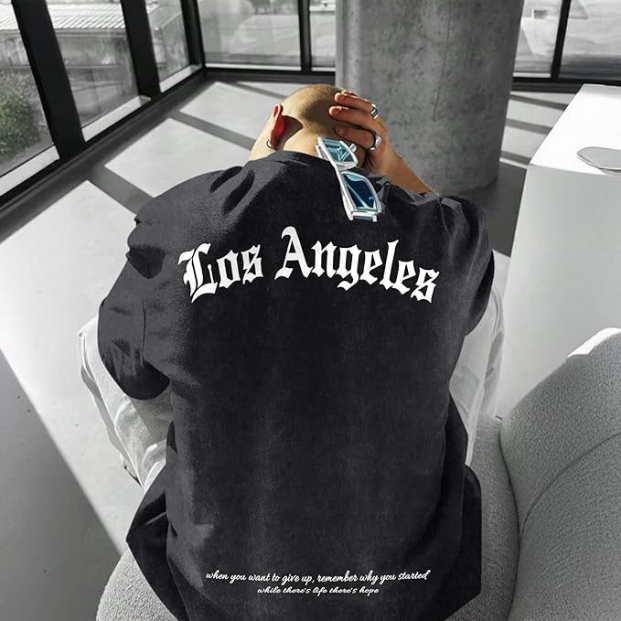 Other Oversized LA Graphic Tee Acid Wash Streetwear Size US XL / EU 56 / 4 - 4 Thumbnail