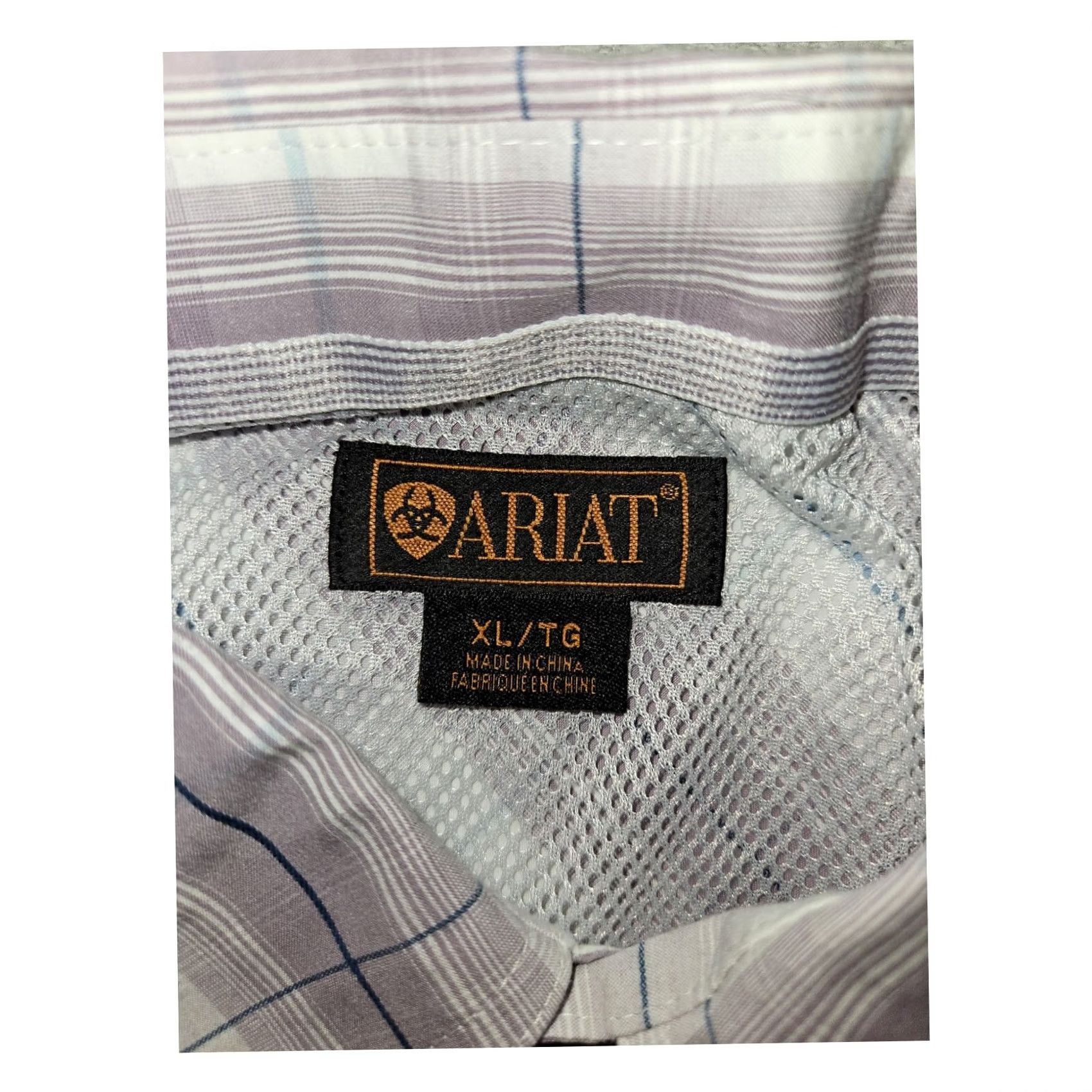 Ariat Ariat Button Down Long Sleeve Men's XL Mauve Plaid Western Cowboy Workwear Shirt Size US XL / EU 56 / 4 - 2 Thumbnail