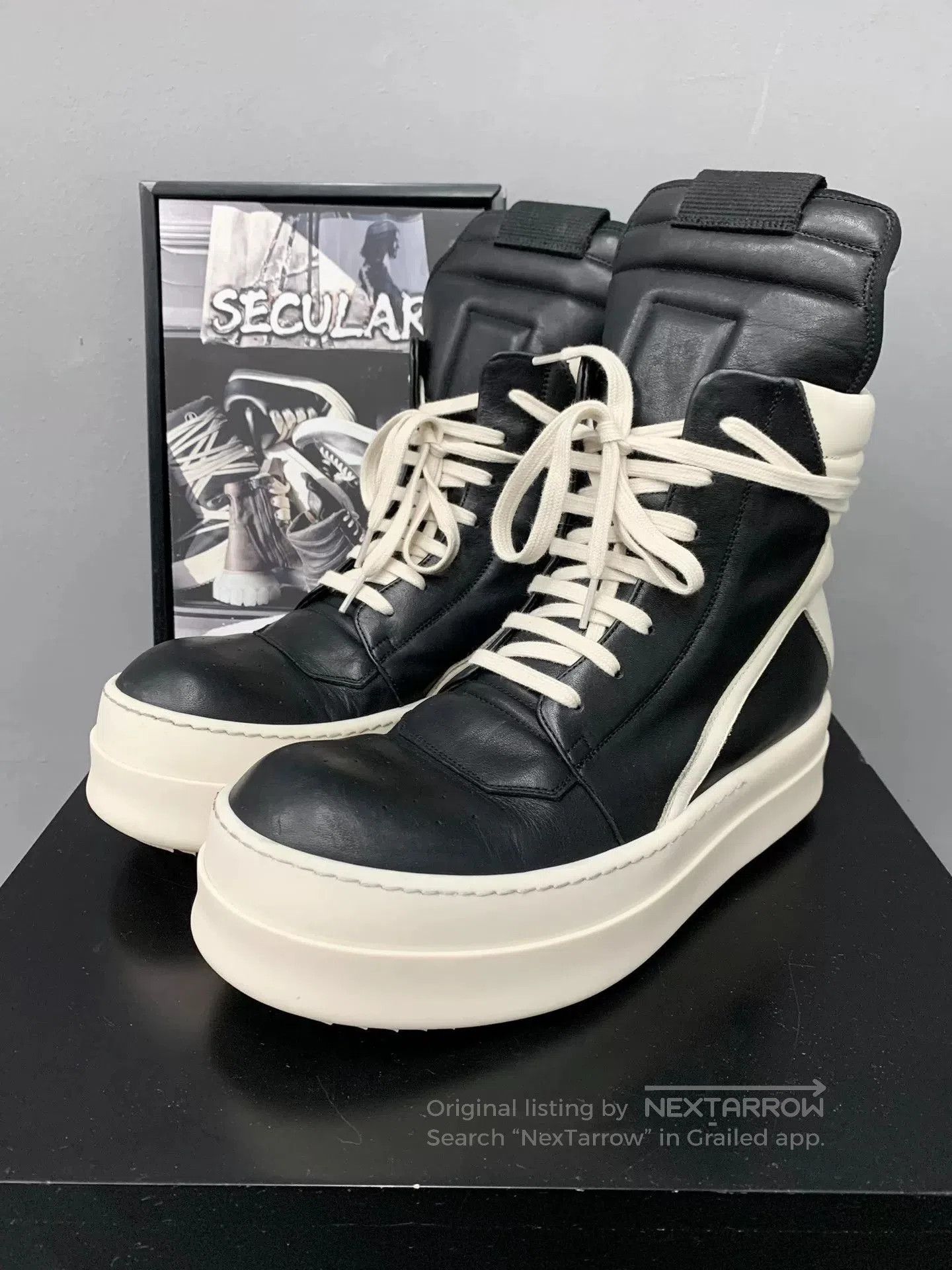 Rick Owens rick owens chunky platform geobasket sneakers. Size US 9 / EU 42 - 4 Thumbnail