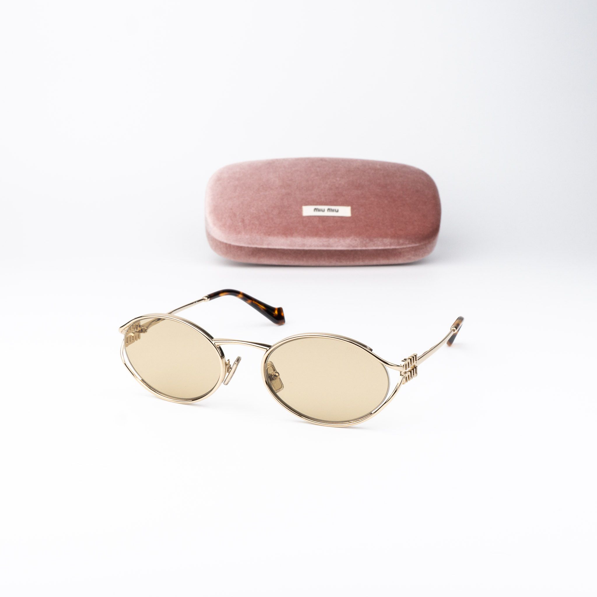 Miu Miu Miu Miu Women Sunglasses LOGO MU52YS ZVN10R NEW AUTHENTIC Size ONE SIZE - 1 Thumbnail