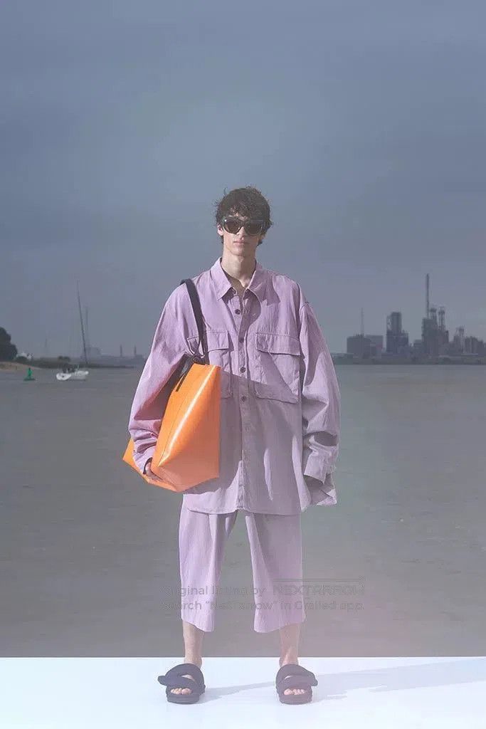 Dries Van Noten Lavender Oversized Utility Jacket. Size US XS / EU 42 / 0 - 2 Thumbnail