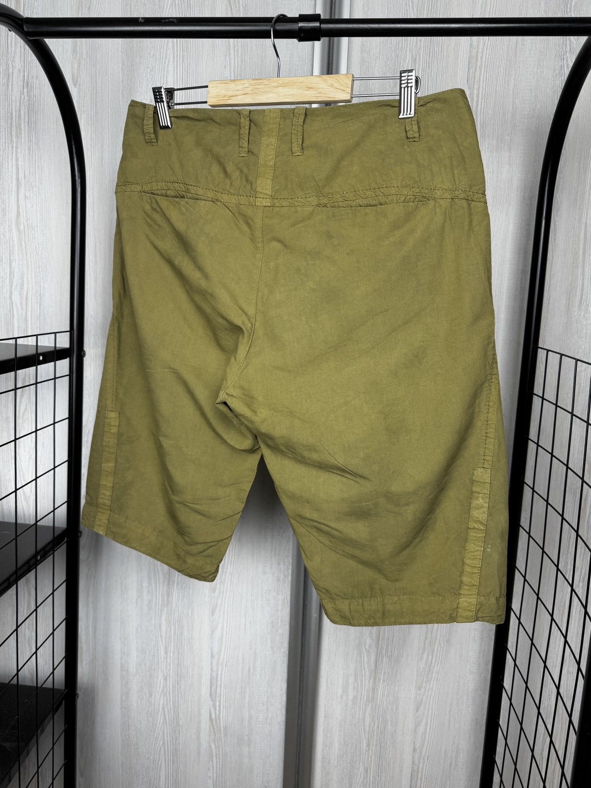 Transit Transit E142 Khaki/Gold Cotton-Viscose-Silk shorts size M Size US 32 / EU 48 - 6 Thumbnail