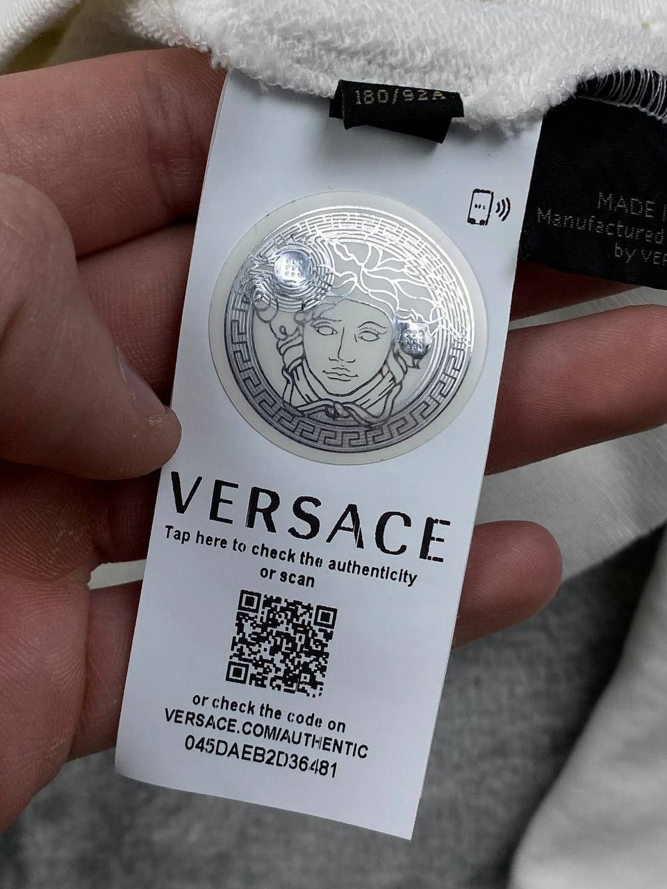 Versace NEW Versace Big Logo Profumi Homme Sweatshirt Men Size M Size US M / EU 48-50 / 2 - 11 Thumbnail