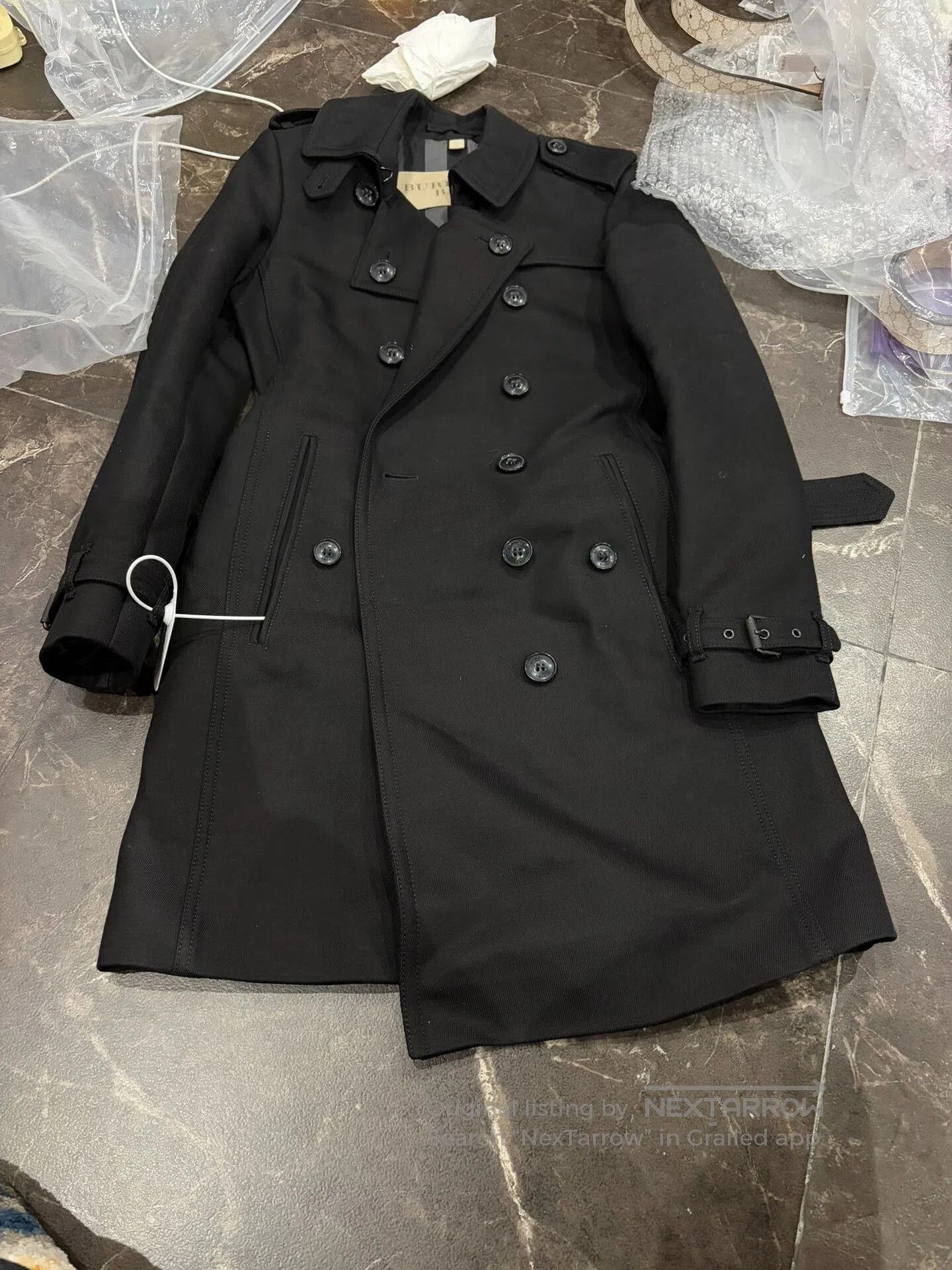 Burberry Burberry Black Trench Coat UK6. Size S / US 4 / IT 40 - 1 Thumbnail