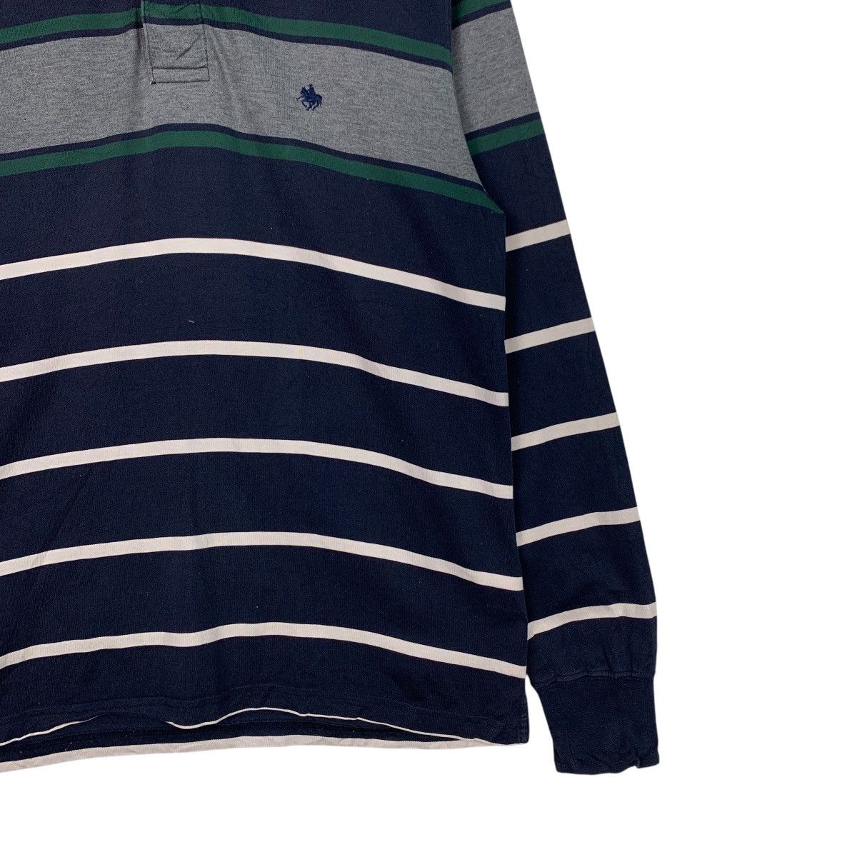 Japanese Brand POLO BRITISH Striped Long Sleeve Polo Shirt #2610-C117 Size US M / EU 48-50 / 2 - 4 Thumbnail