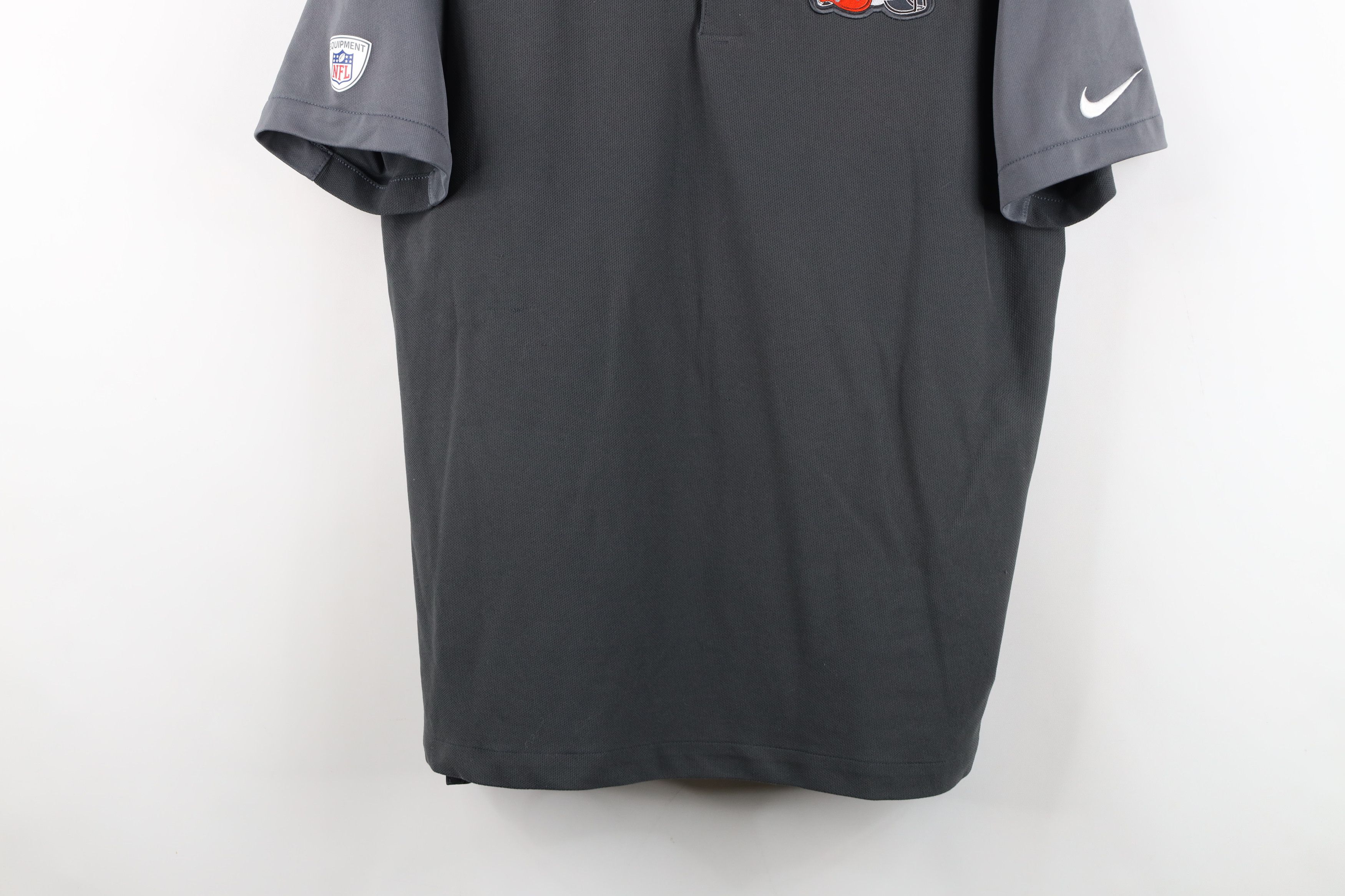 Nike Nike NFL Browns Football Short Sleeve Golf Polo Shirt Gray Size US L / EU 52-54 / 3 - 3 Thumbnail